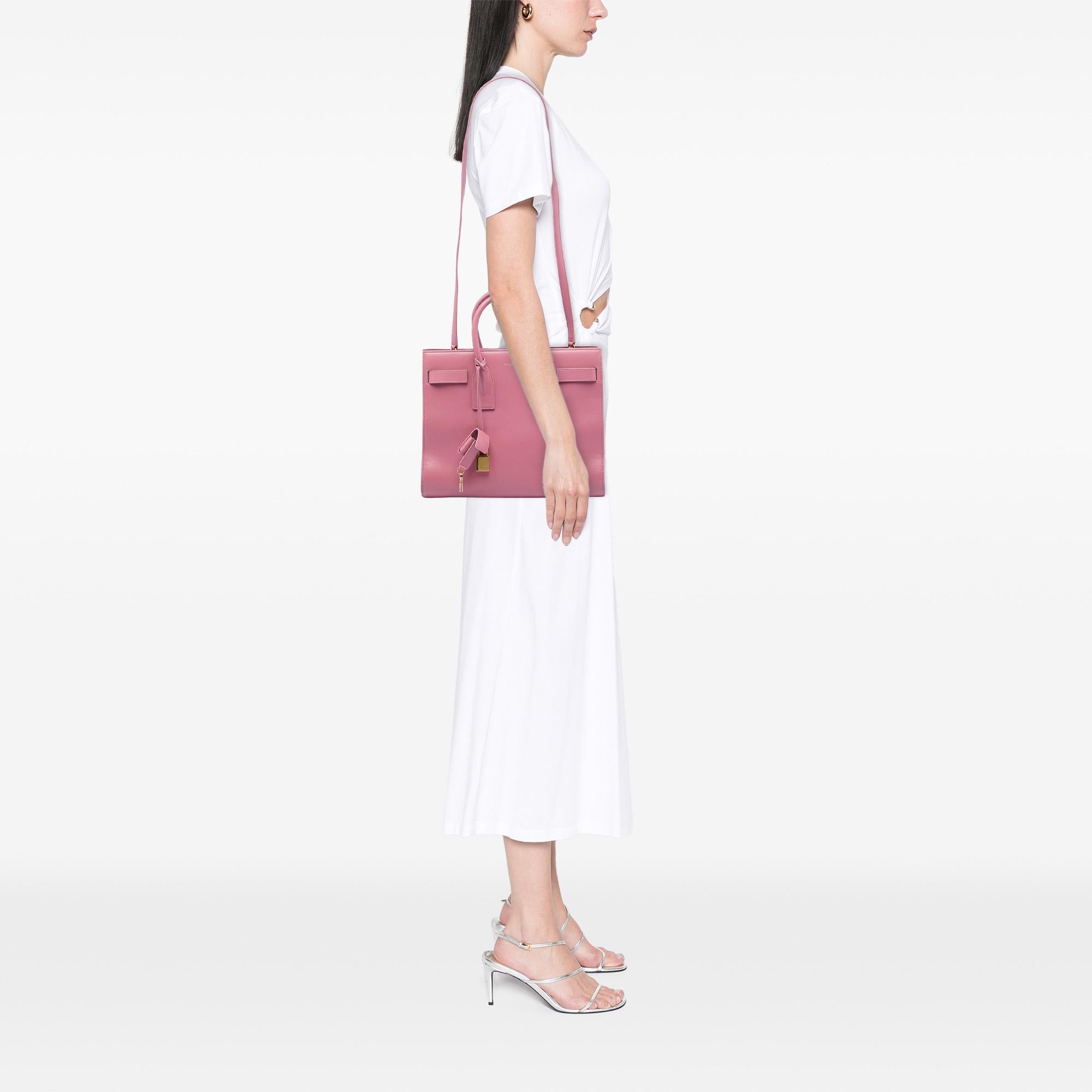 Saint Laurent Small Leather Sac De Jour Satchel