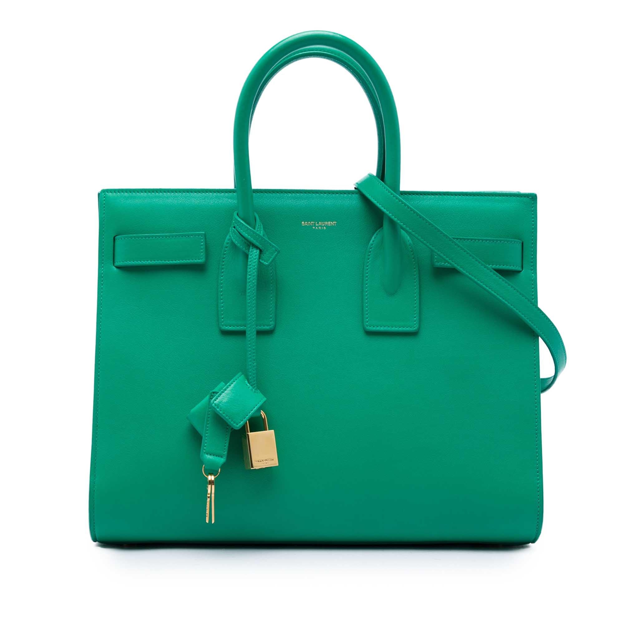 Saint Laurent Small Leather Sac De Jour Satchel
