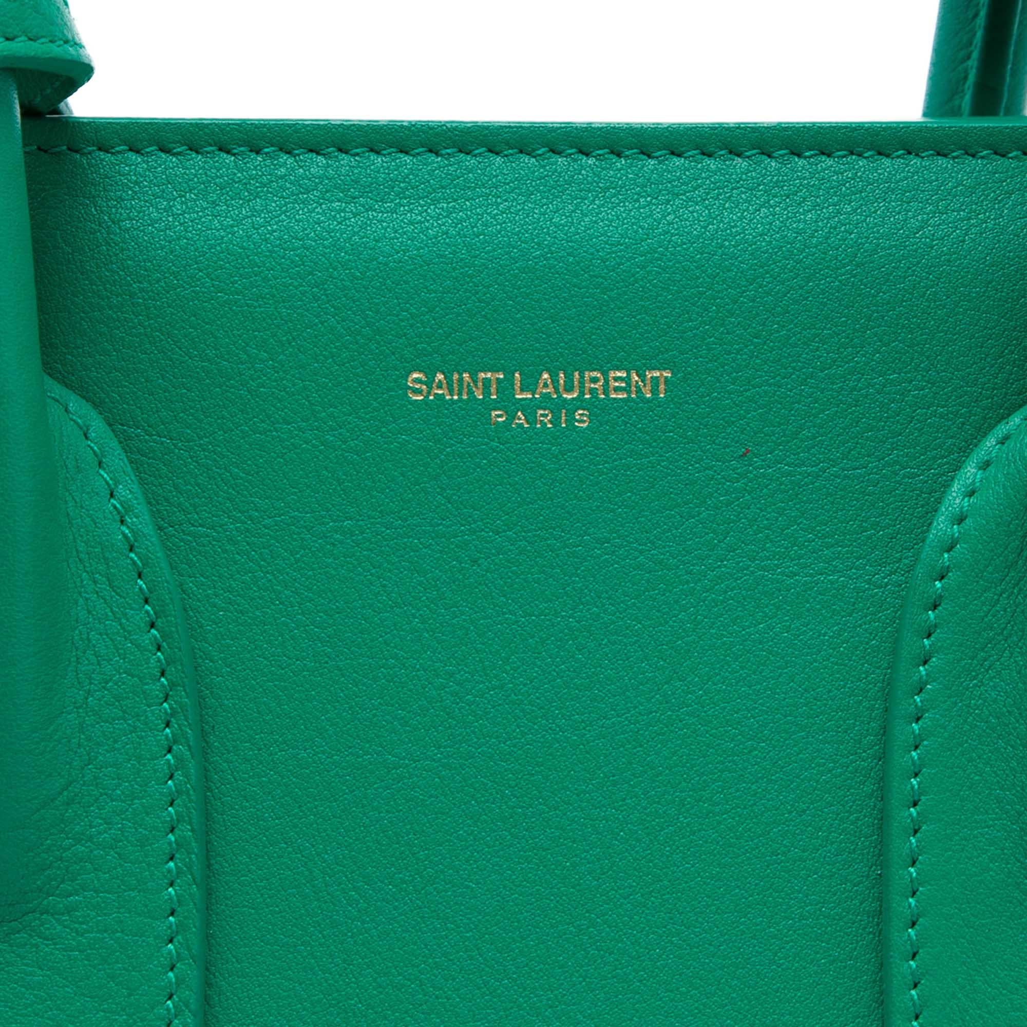 Saint Laurent Small Leather Sac De Jour Satchel
