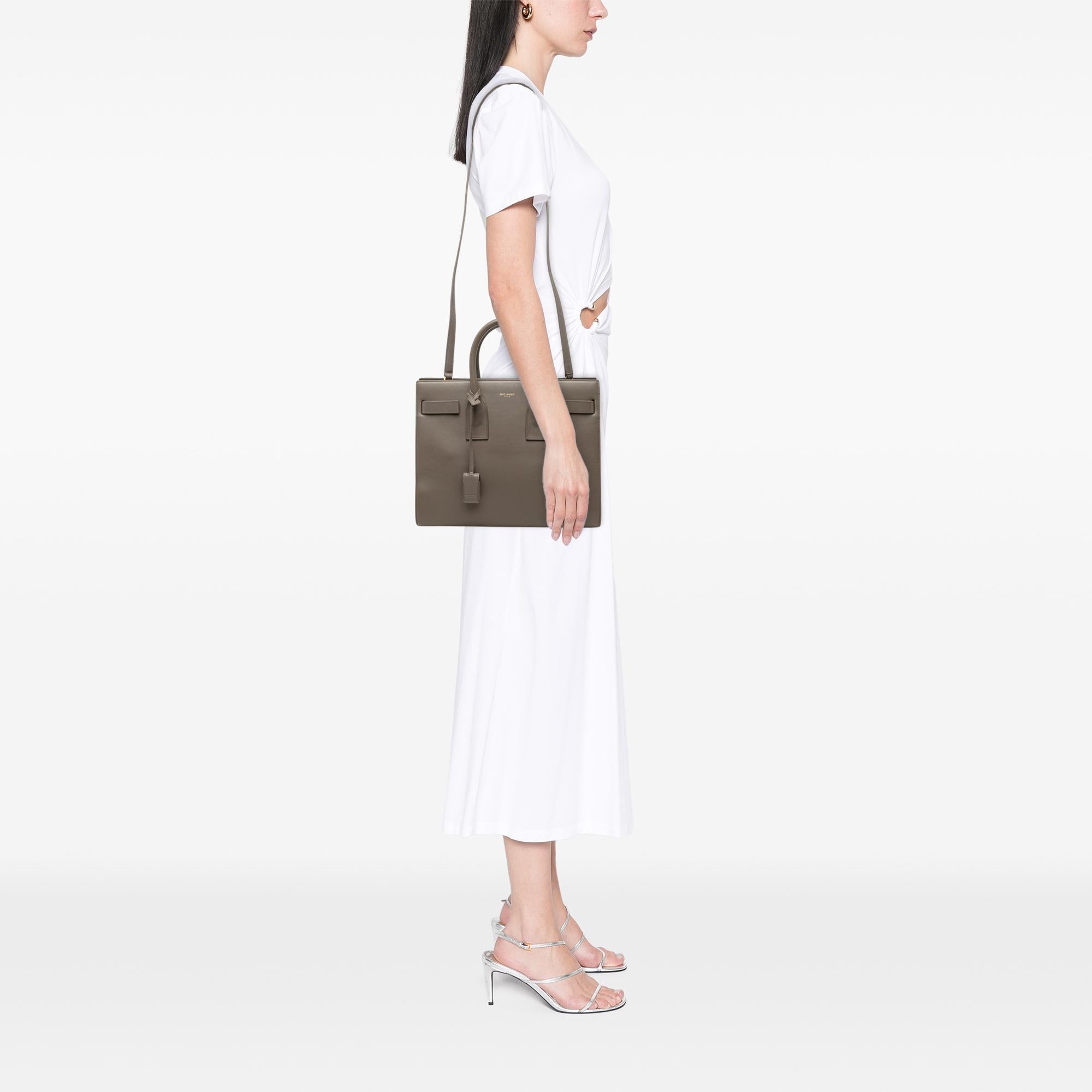 Saint Laurent Small Leather Sac De Jour Satchel