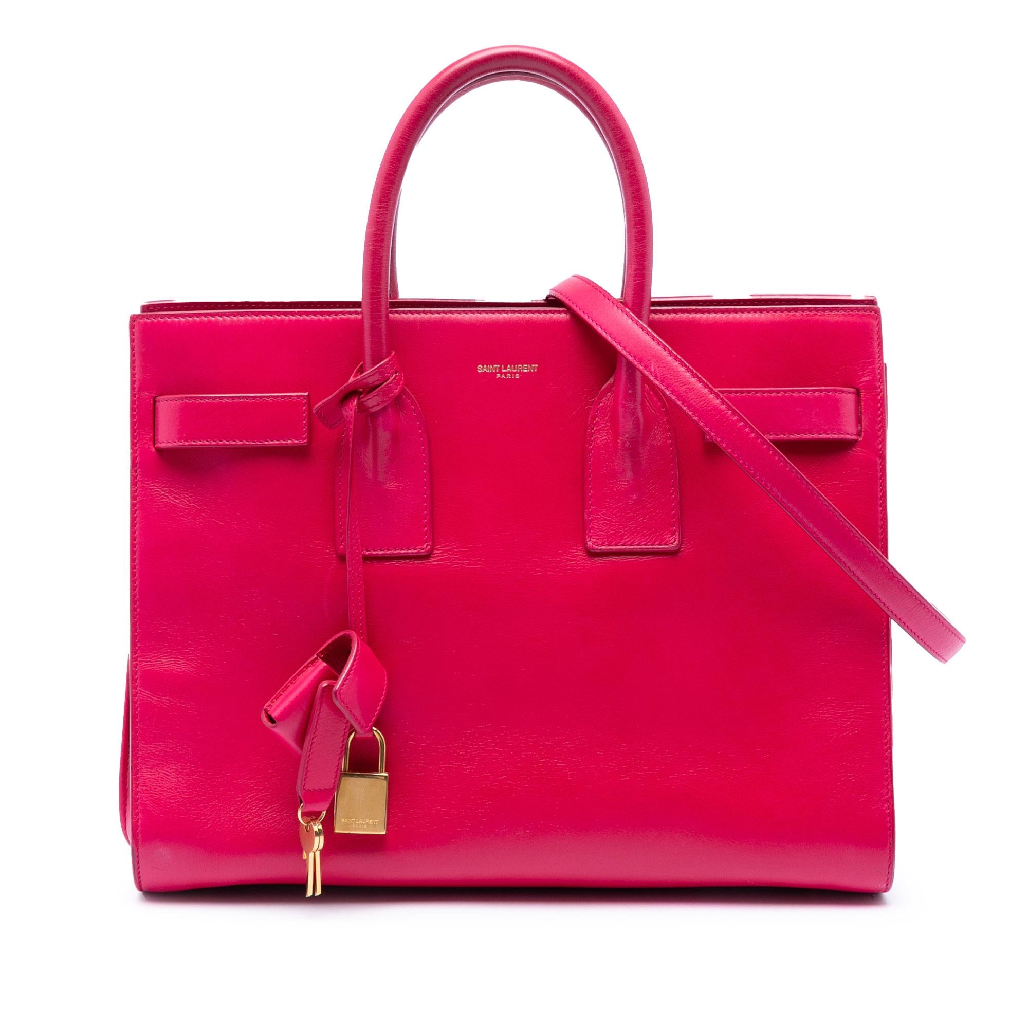 Saint Laurent Small Leather Sac De Jour Satchel