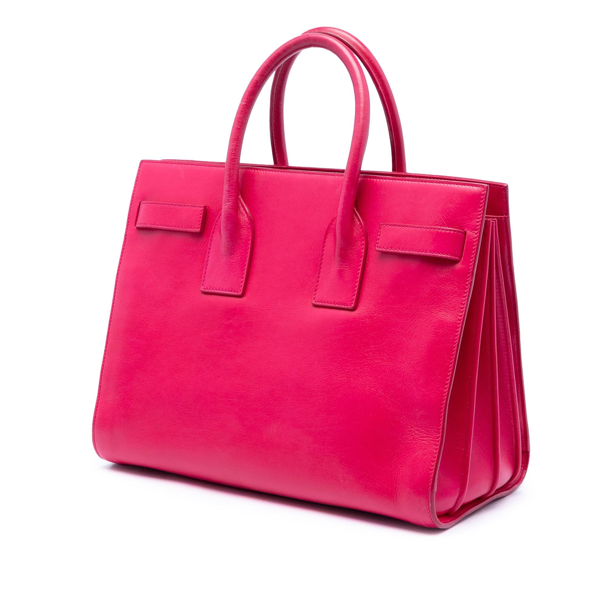 Saint Laurent Small Leather Sac De Jour Satchel