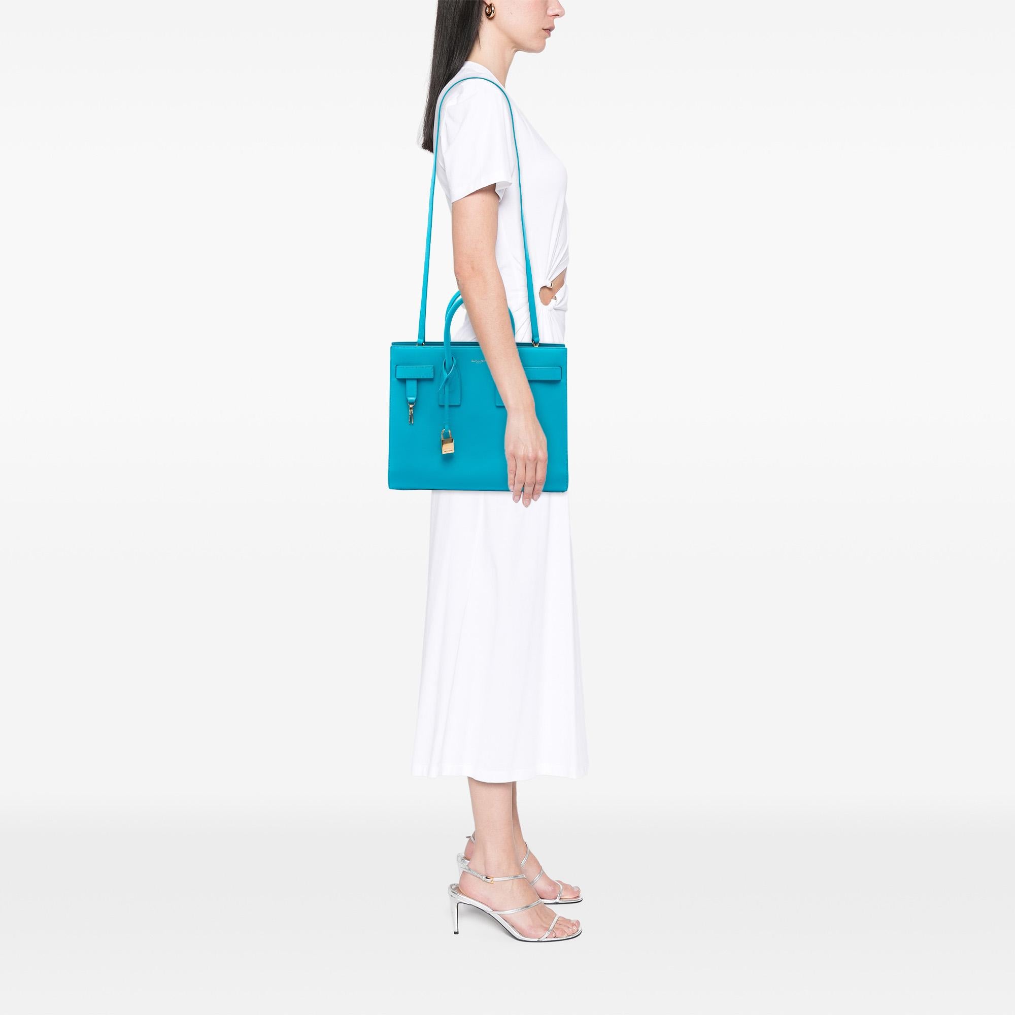 Saint Laurent Small Leather Sac De Jour Satchel