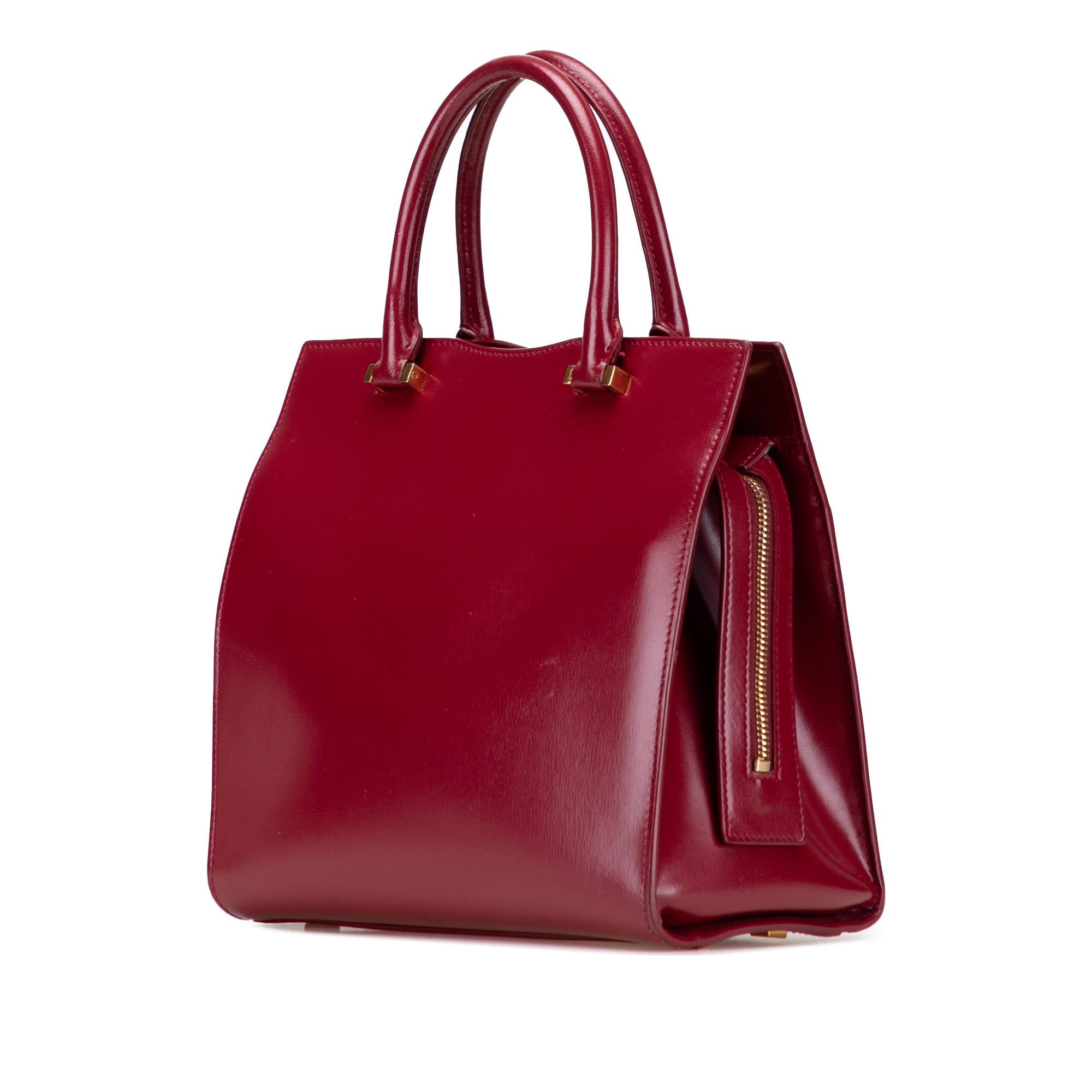 Saint Laurent Small Leather Uptown Satchel