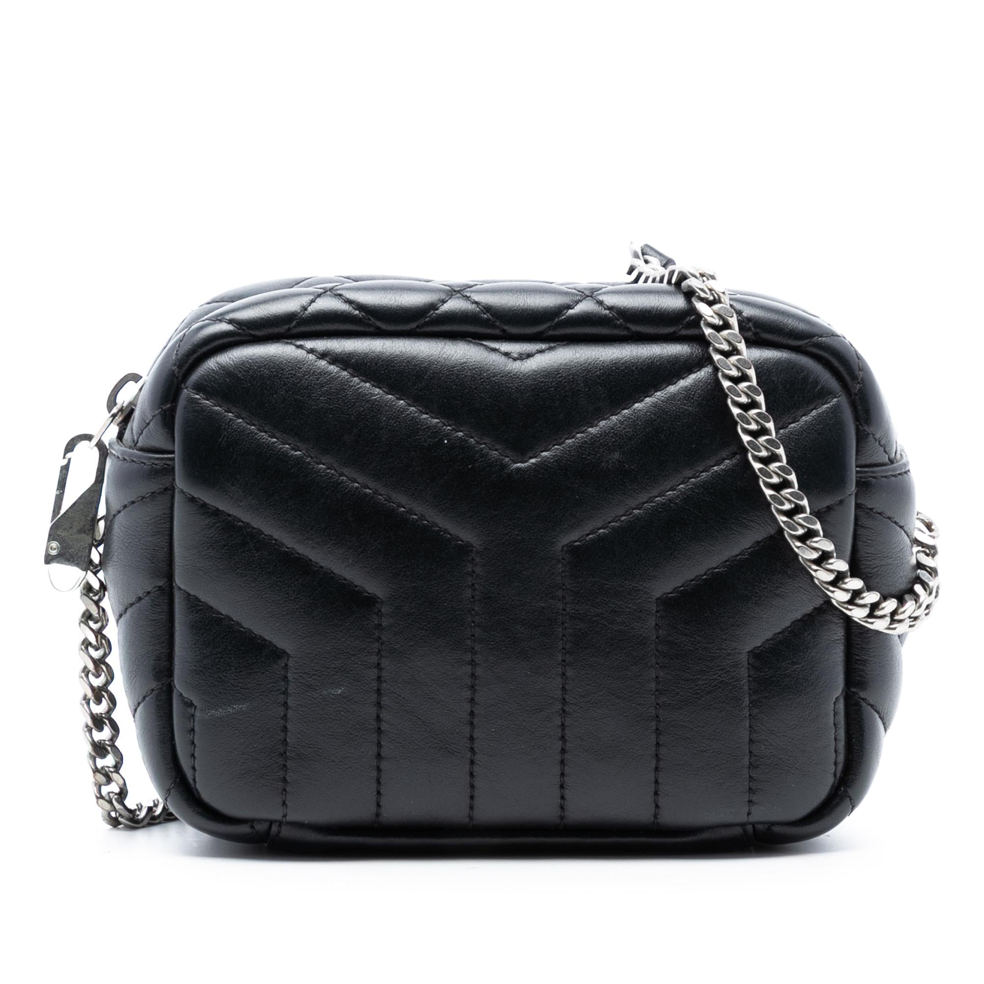 Saint Laurent Small Matelasse Calfskin LouLou Bowling Bag
