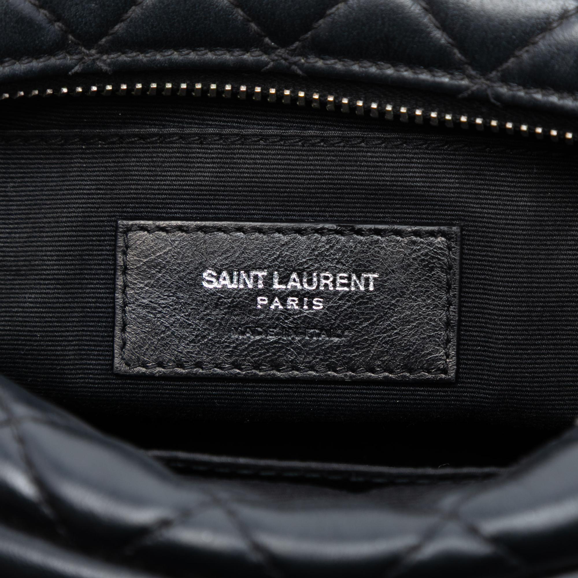 Saint Laurent Small Matelasse Calfskin LouLou Bowling Bag