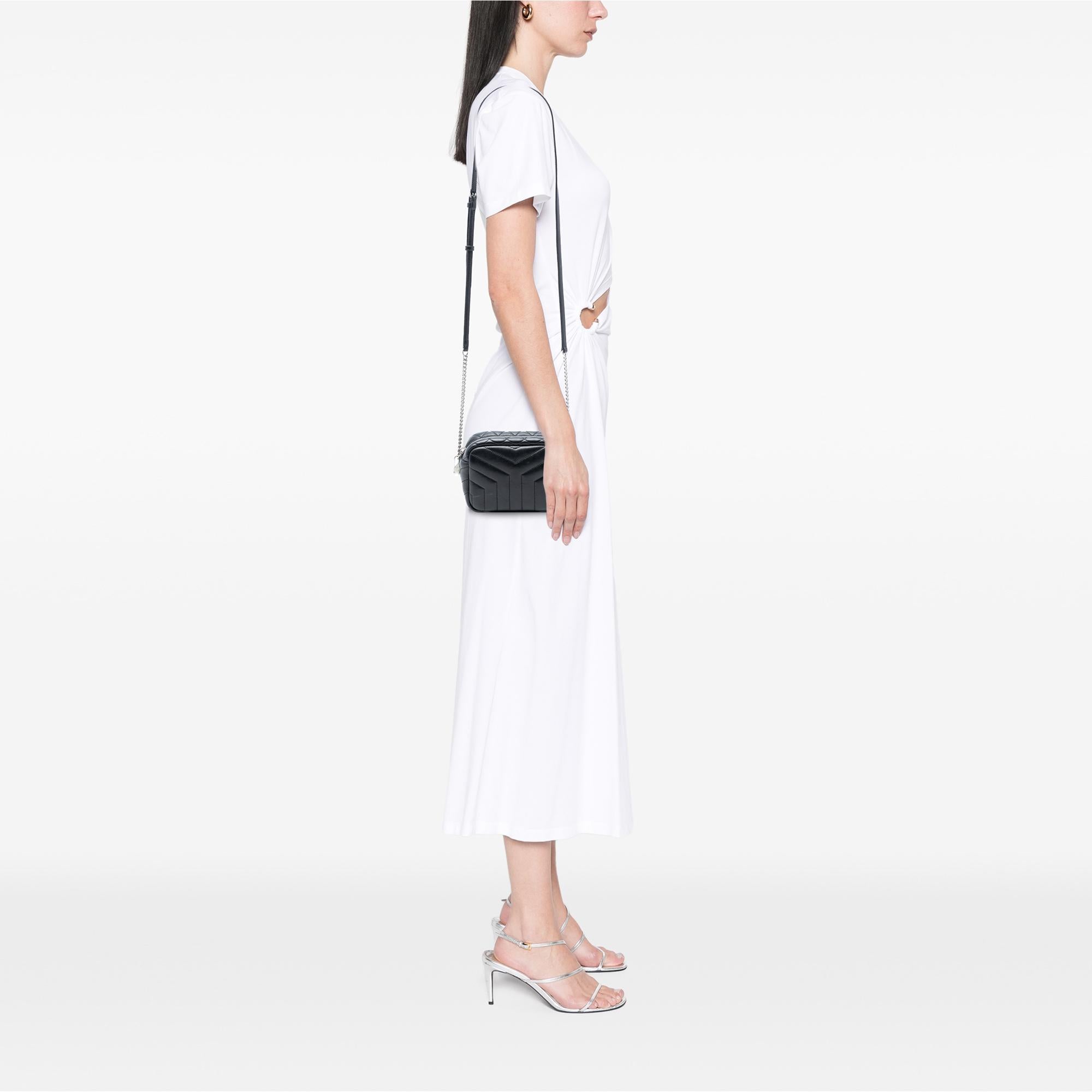 Saint Laurent Small Matelasse Calfskin LouLou Bowling Bag