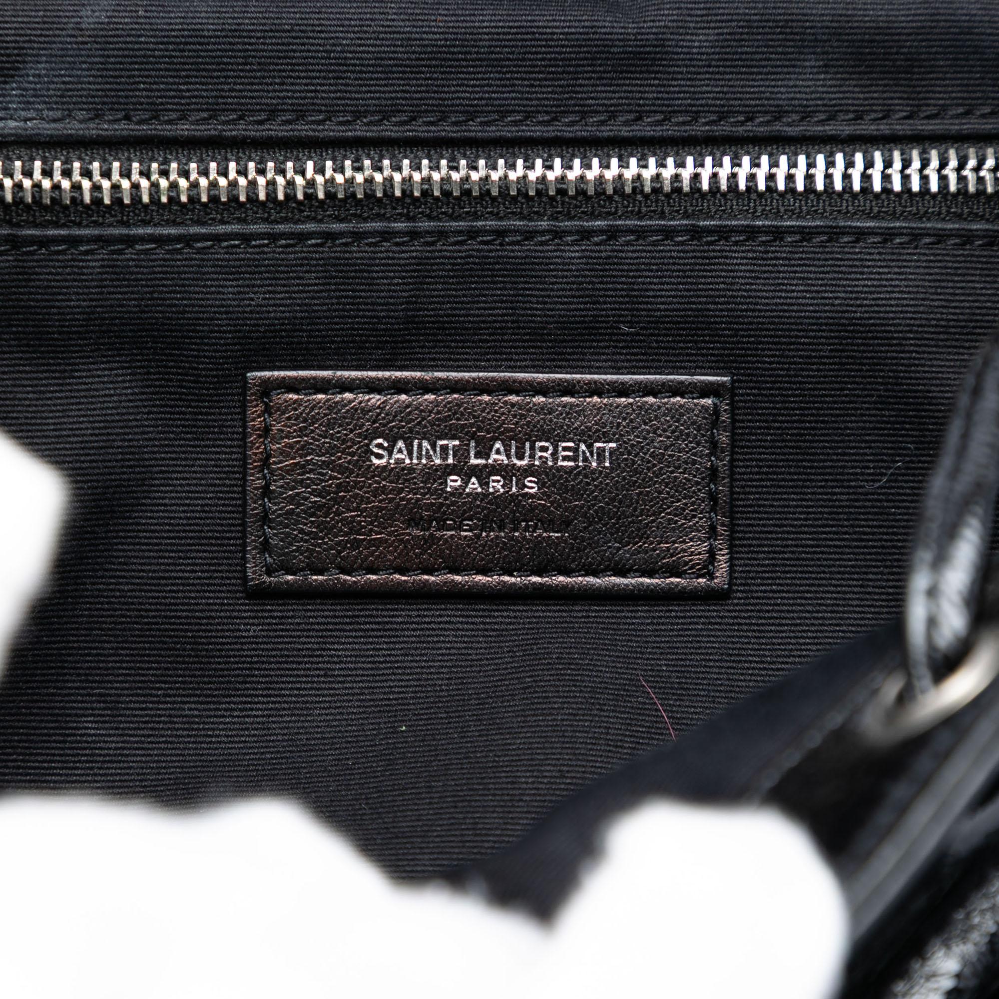 Saint Laurent Small Matelasse Patent Monogram LouLou Backpack