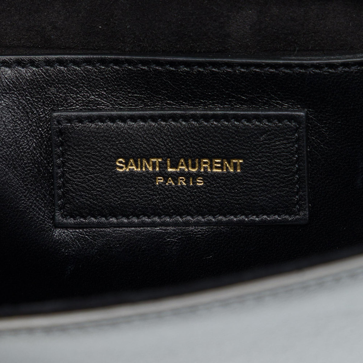 Saint Laurent Small Metallic Calfskin Monogram Kate Tassel Crossbody