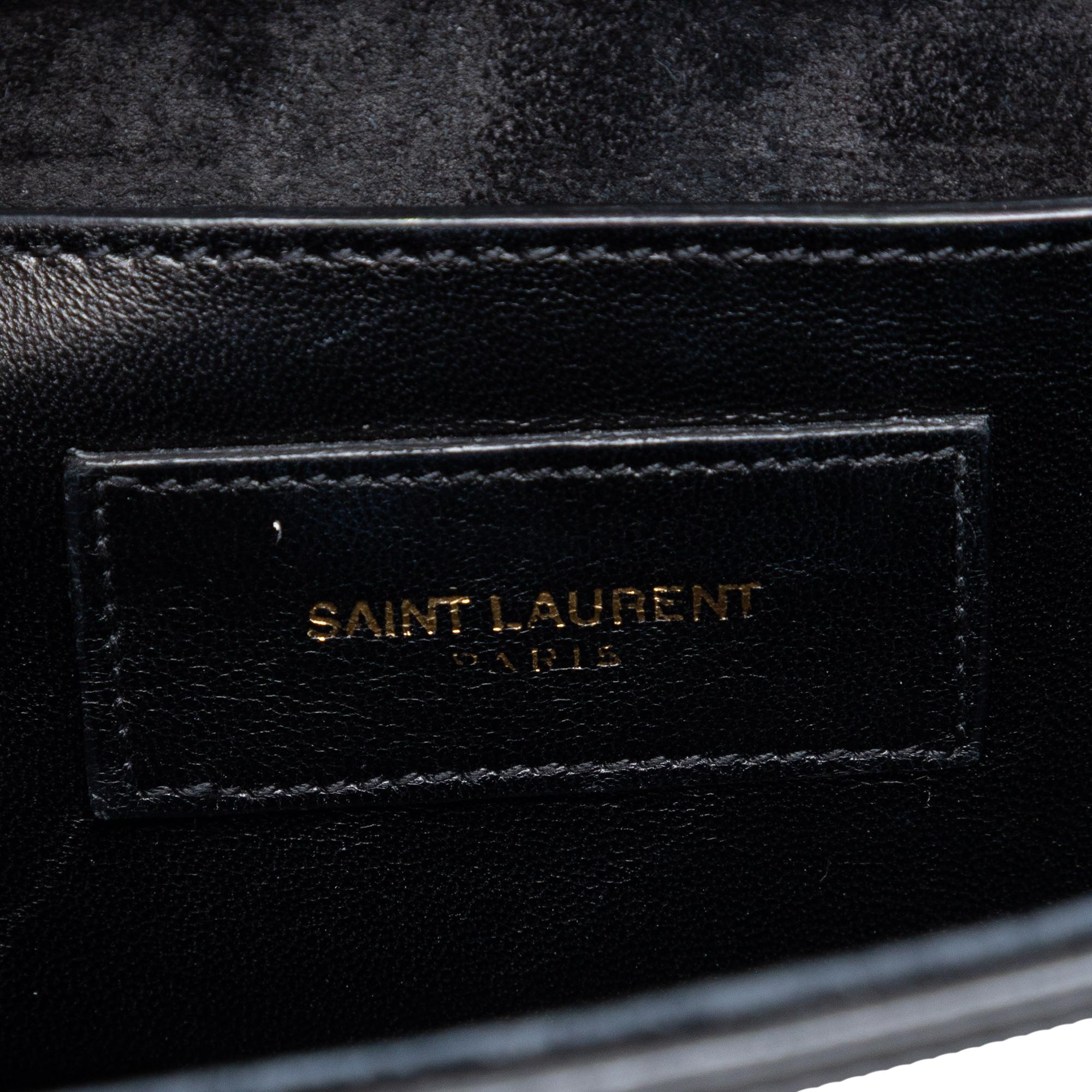 Saint Laurent Small Patent Classic Monogram Kate Tassel Crossbody