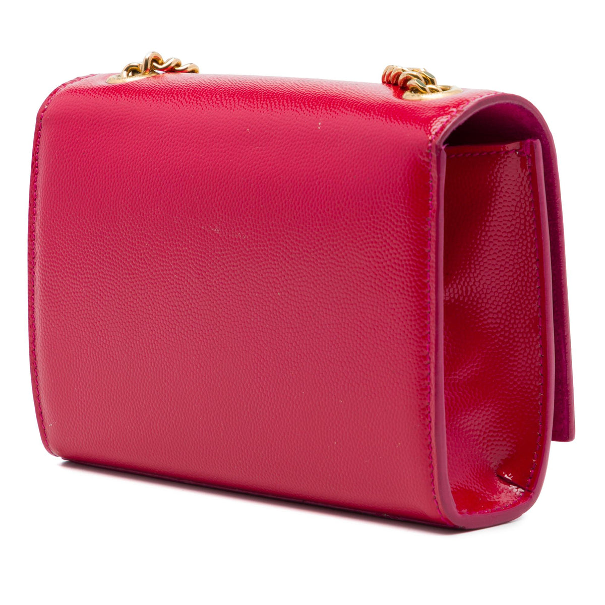 Saint Laurent Small Patent Grain de Poudre Monogram Kate Crossbody