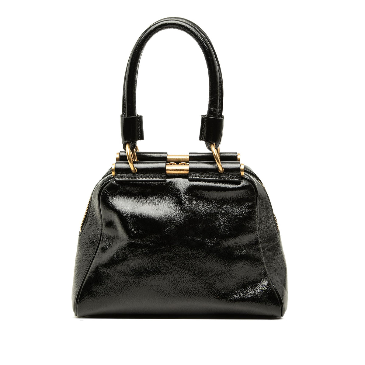 Saint Laurent Small Patent Majorelle Handbag