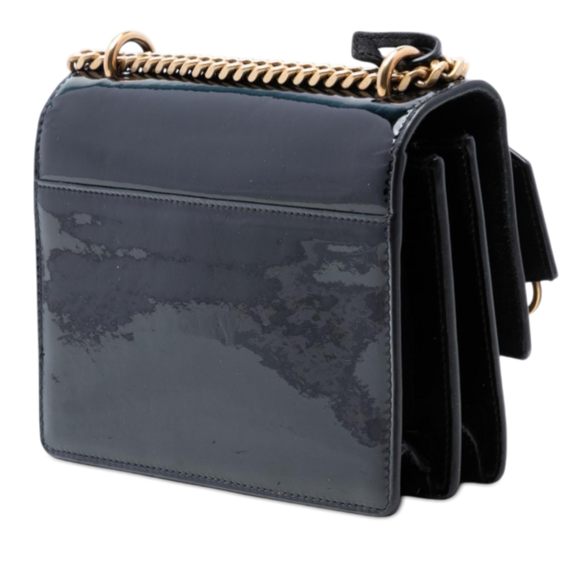Saint Laurent Small Patent Monogram Sunset Crossbody