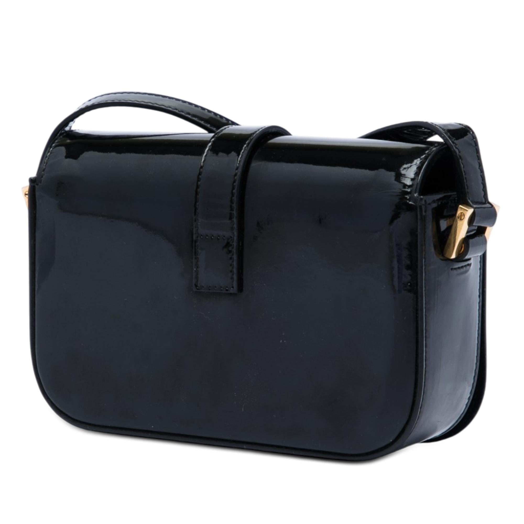 Saint Laurent Small Patent Monogram Universite Crossbody