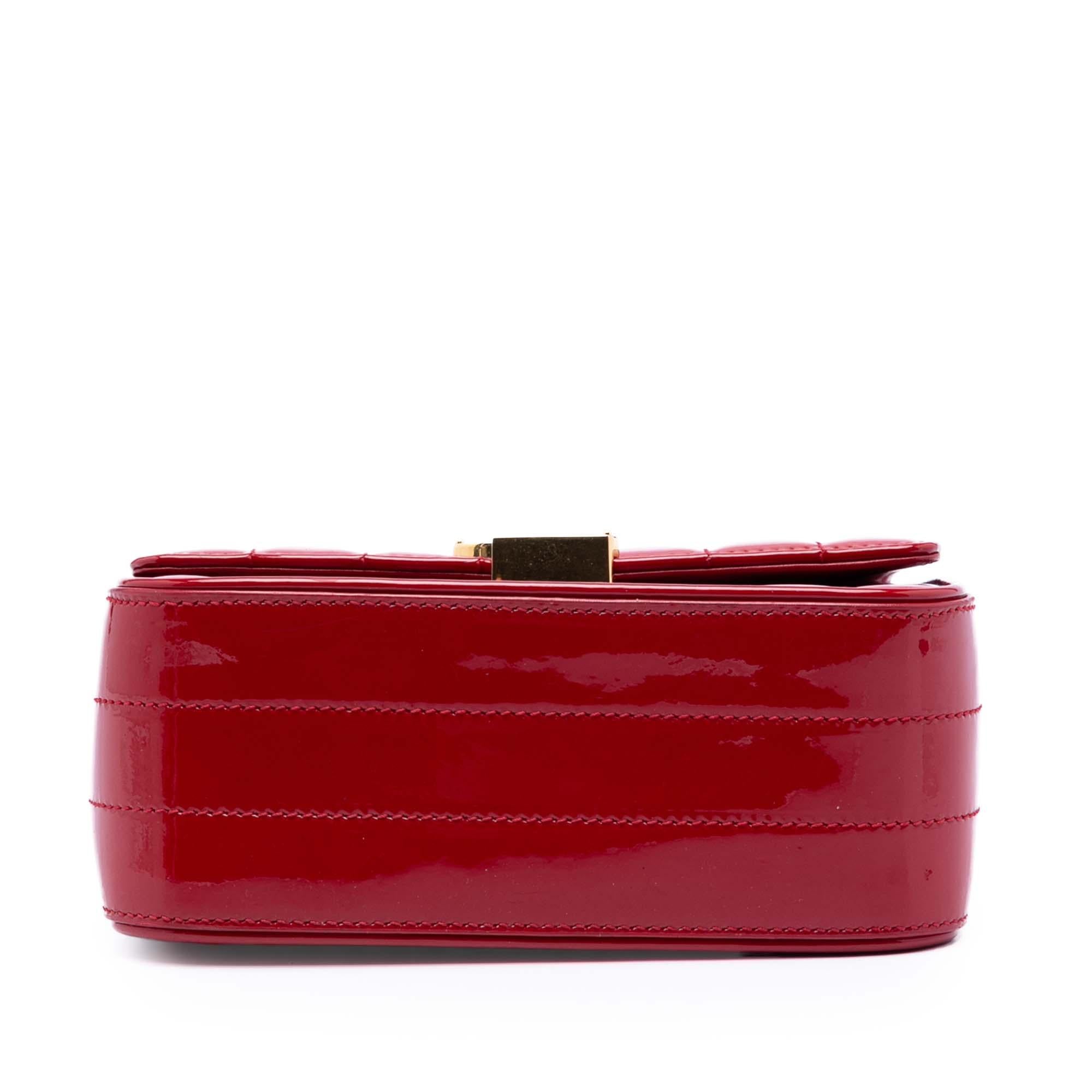 Saint Laurent Small Patent Monogram Vicky Chain Bag