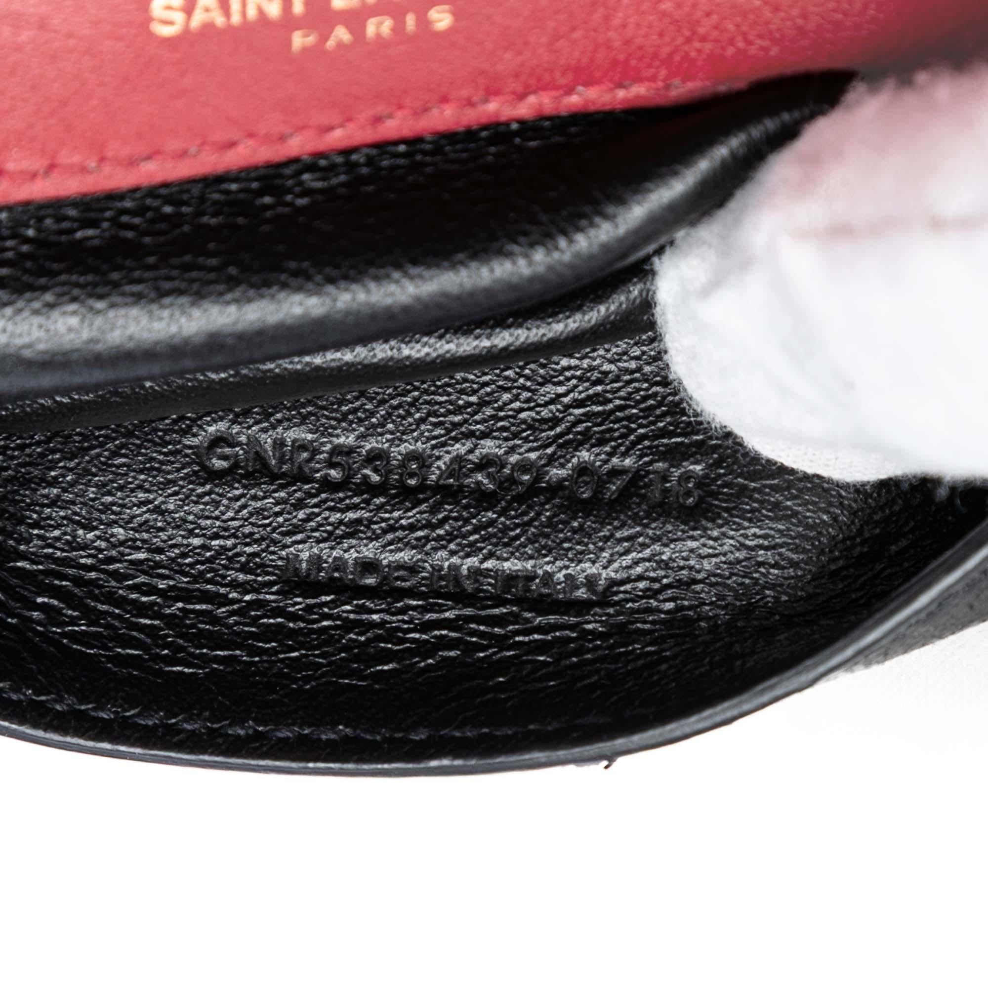 Saint Laurent Small Patent Monogram Vicky Chain Bag