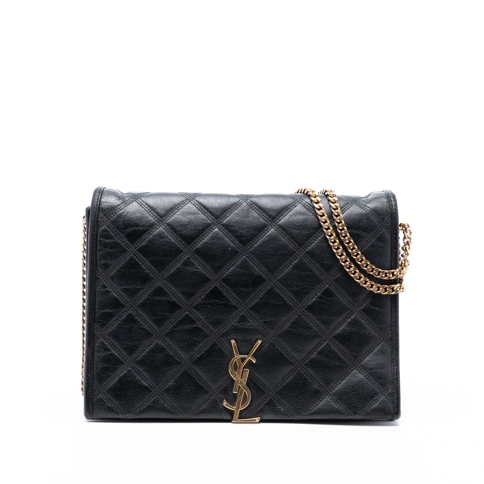 Saint Laurent Small Quilted Lambskin Becky Chain Shoulder Bag