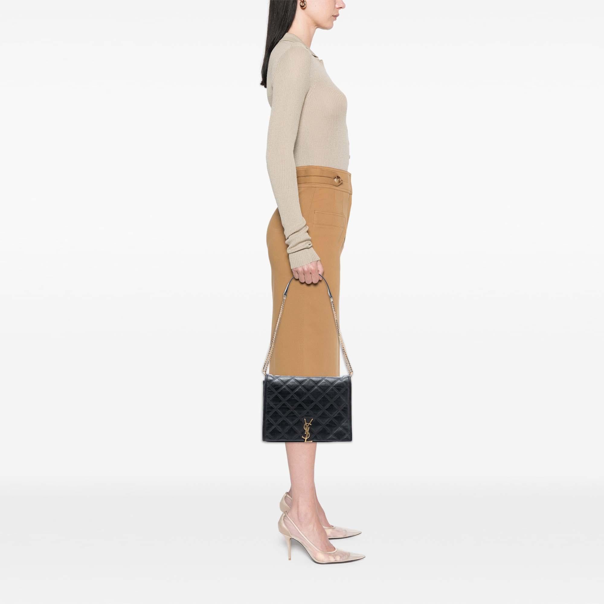Saint Laurent Small Quilted Lambskin Becky Chain Shoulder Bag