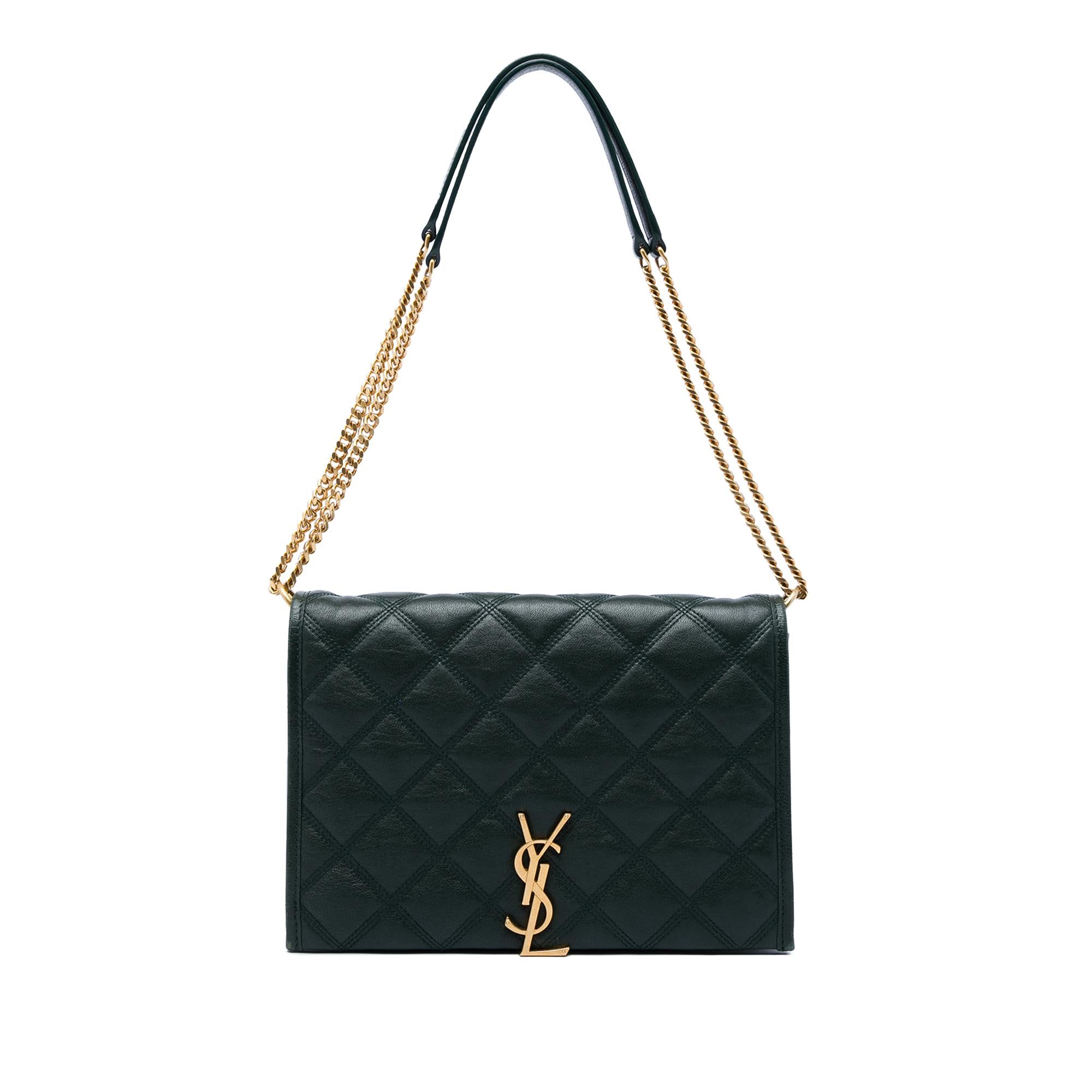 Saint Laurent Small Quilted Lambskin Becky Chain Shoulder Bag