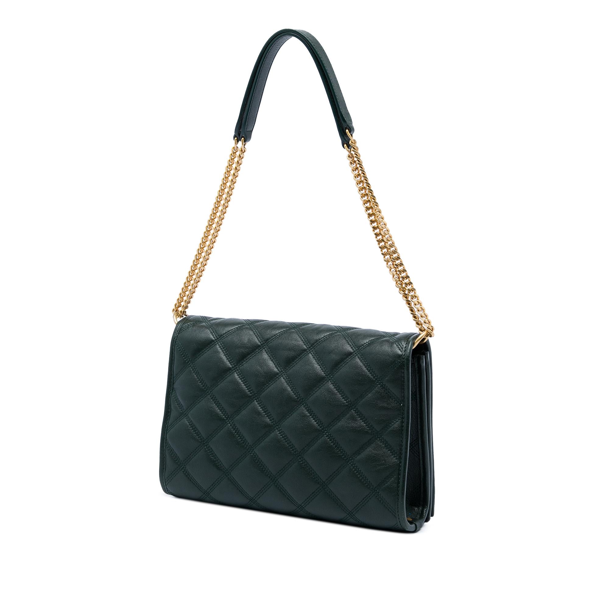 Saint Laurent Small Quilted Lambskin Becky Chain Shoulder Bag
