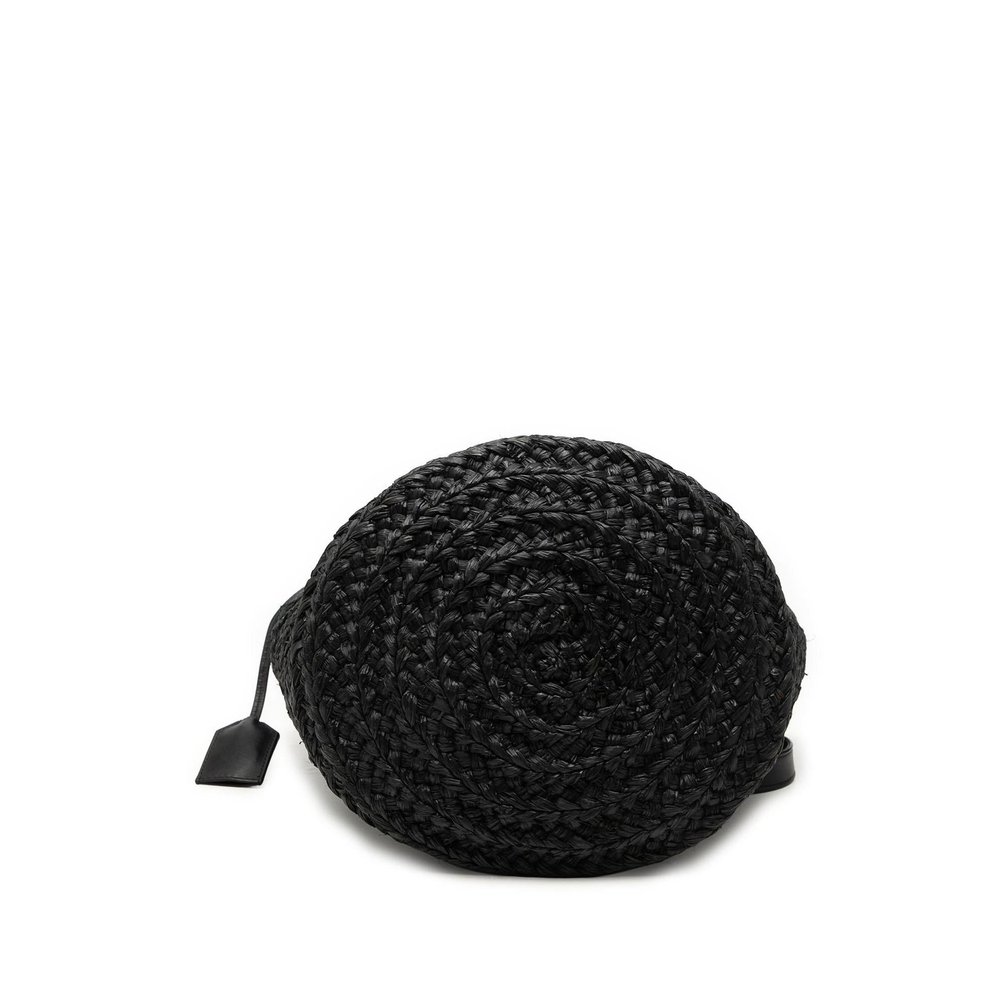 Saint Laurent Small Raffia Panier Tote
