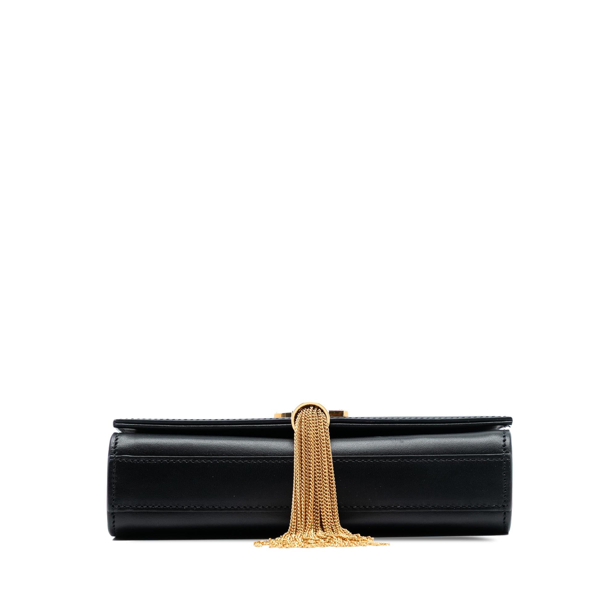 Saint Laurent Small Smooth Calfskin Monogram Kate Tassel Crossbody