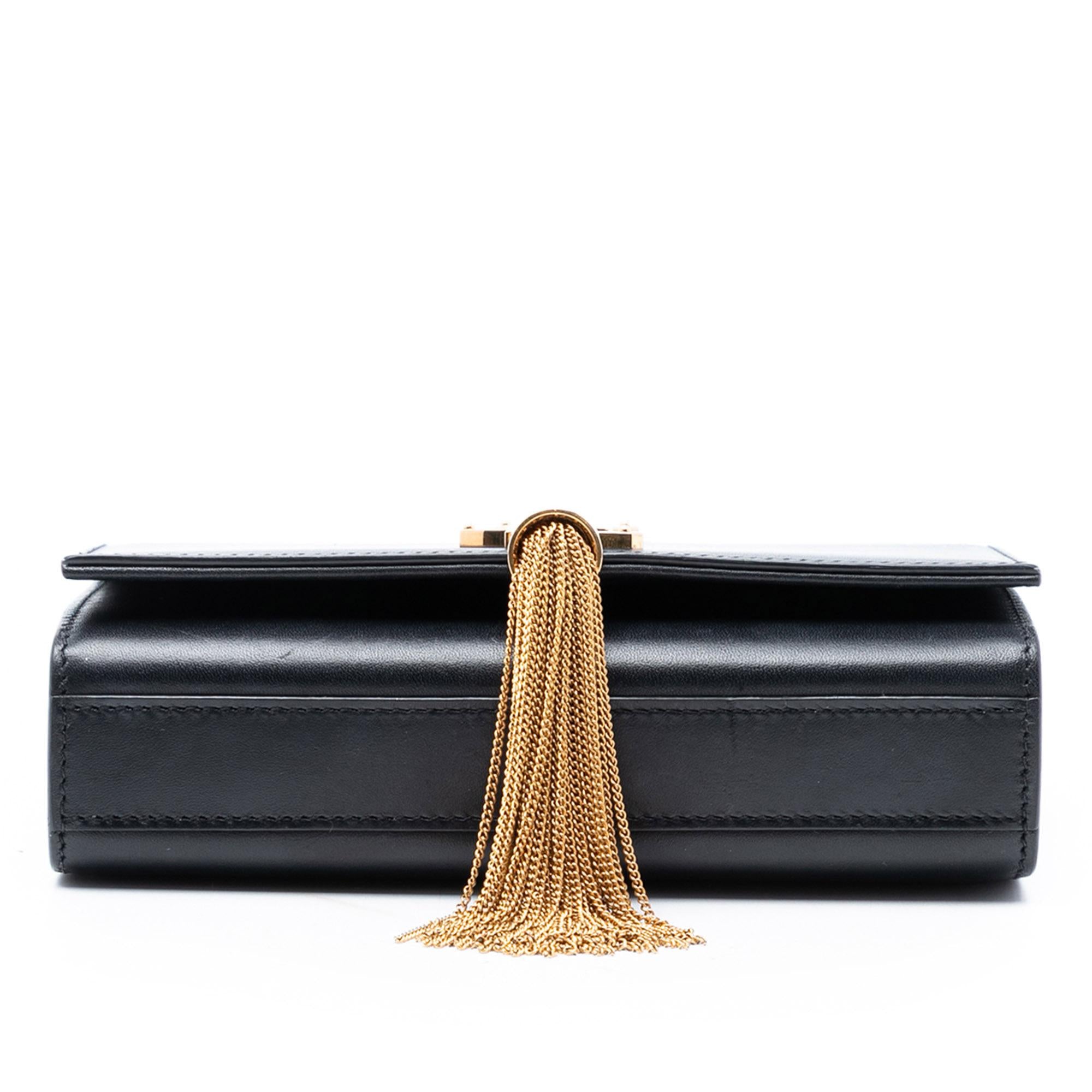Saint Laurent Small Smooth Calfskin Monogram Kate Tassel Crossbody