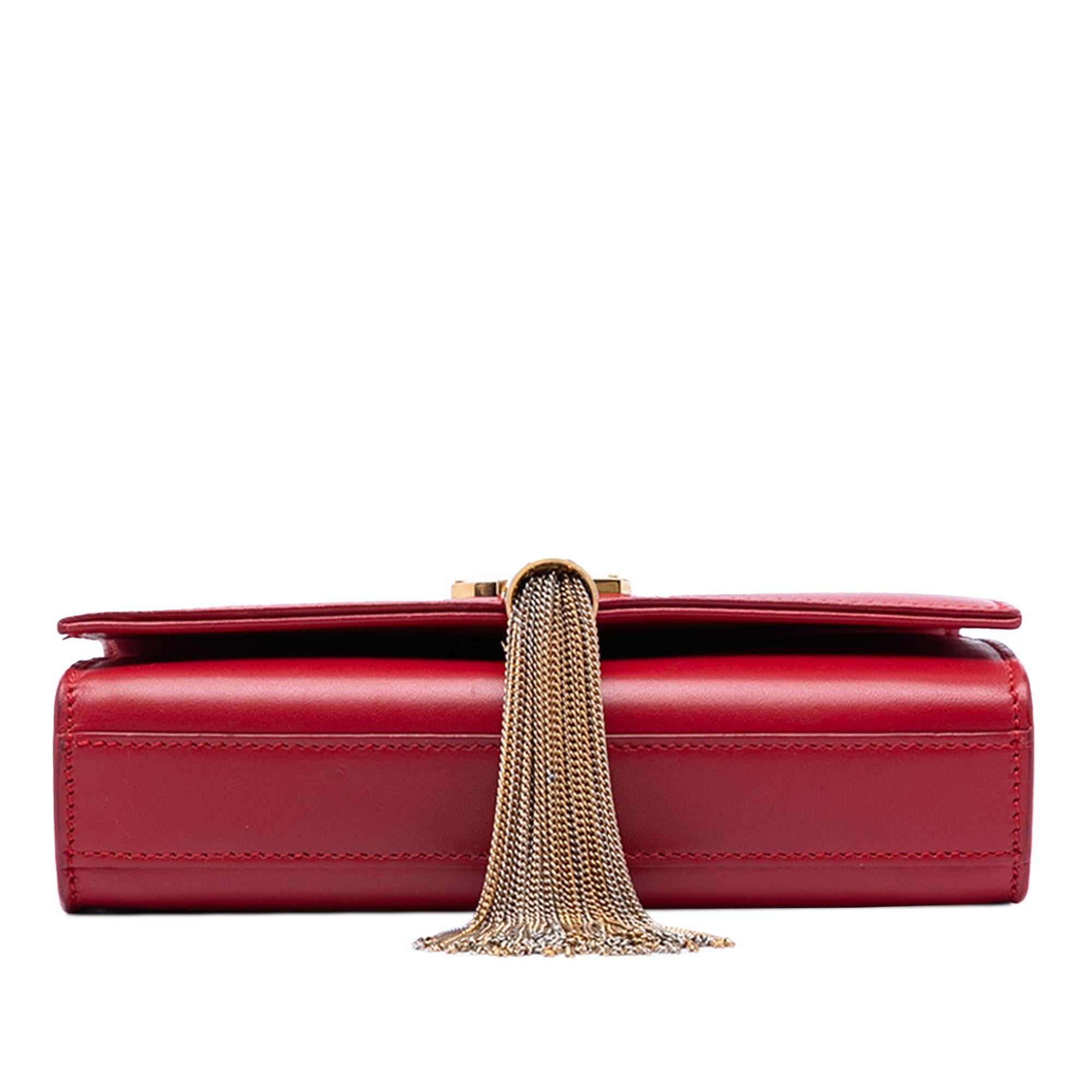 Saint Laurent Small Smooth Calfskin Monogram Kate Tassel Crossbody