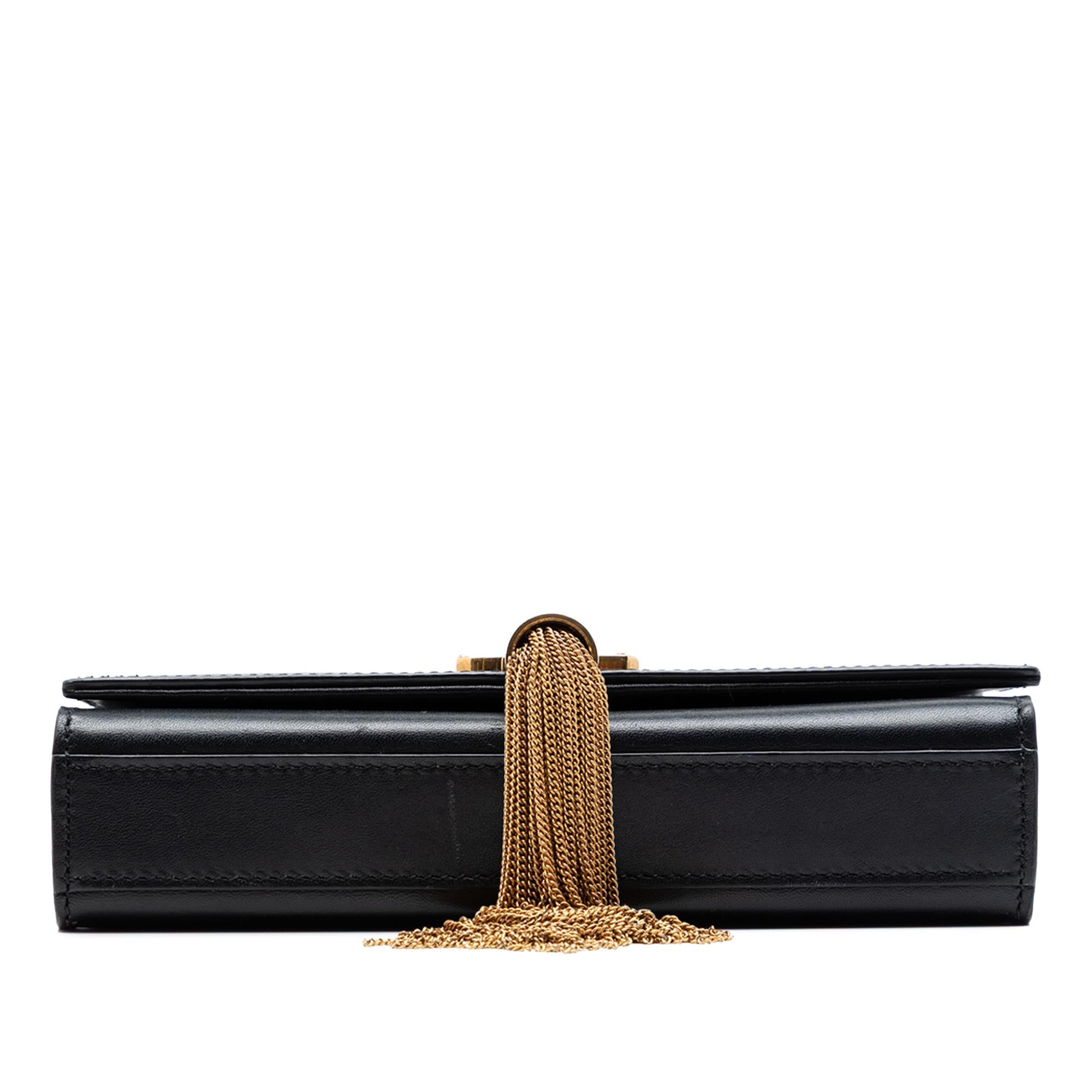 Saint Laurent Small Smooth Calfskin Monogram Kate Tassel Crossbody