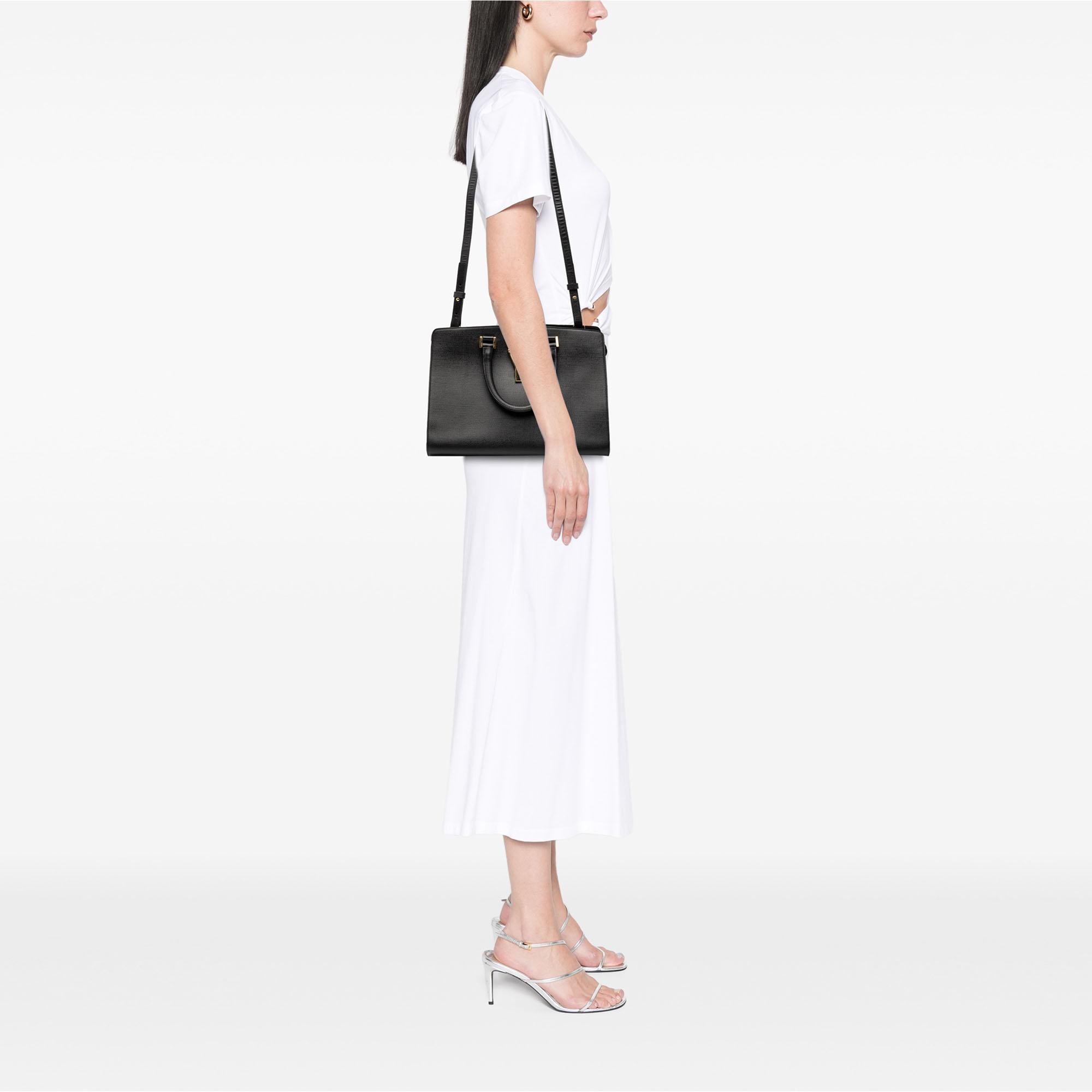 Saint Laurent Small Textured Leather Cabas Chyc Satchel