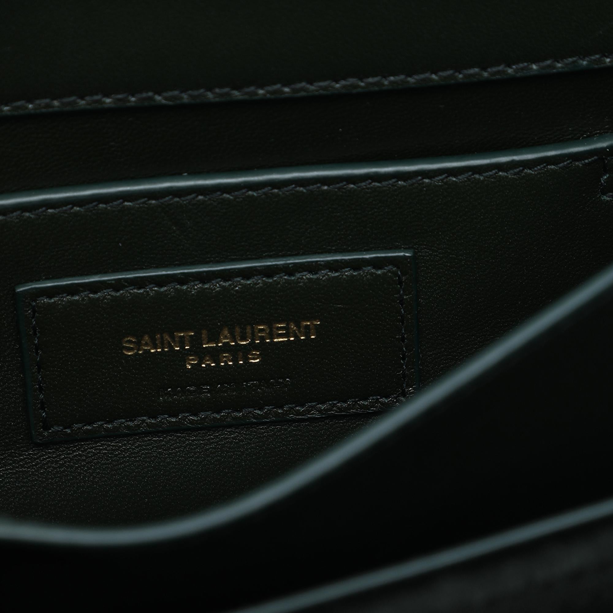 Saint Laurent Small Velvet Monogram Sunset Crossbody
