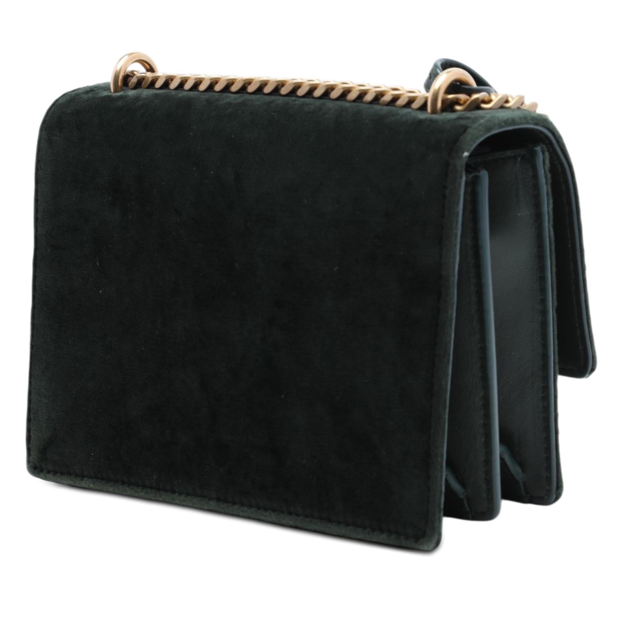 Saint Laurent Small Velvet Monogram Sunset Crossbody