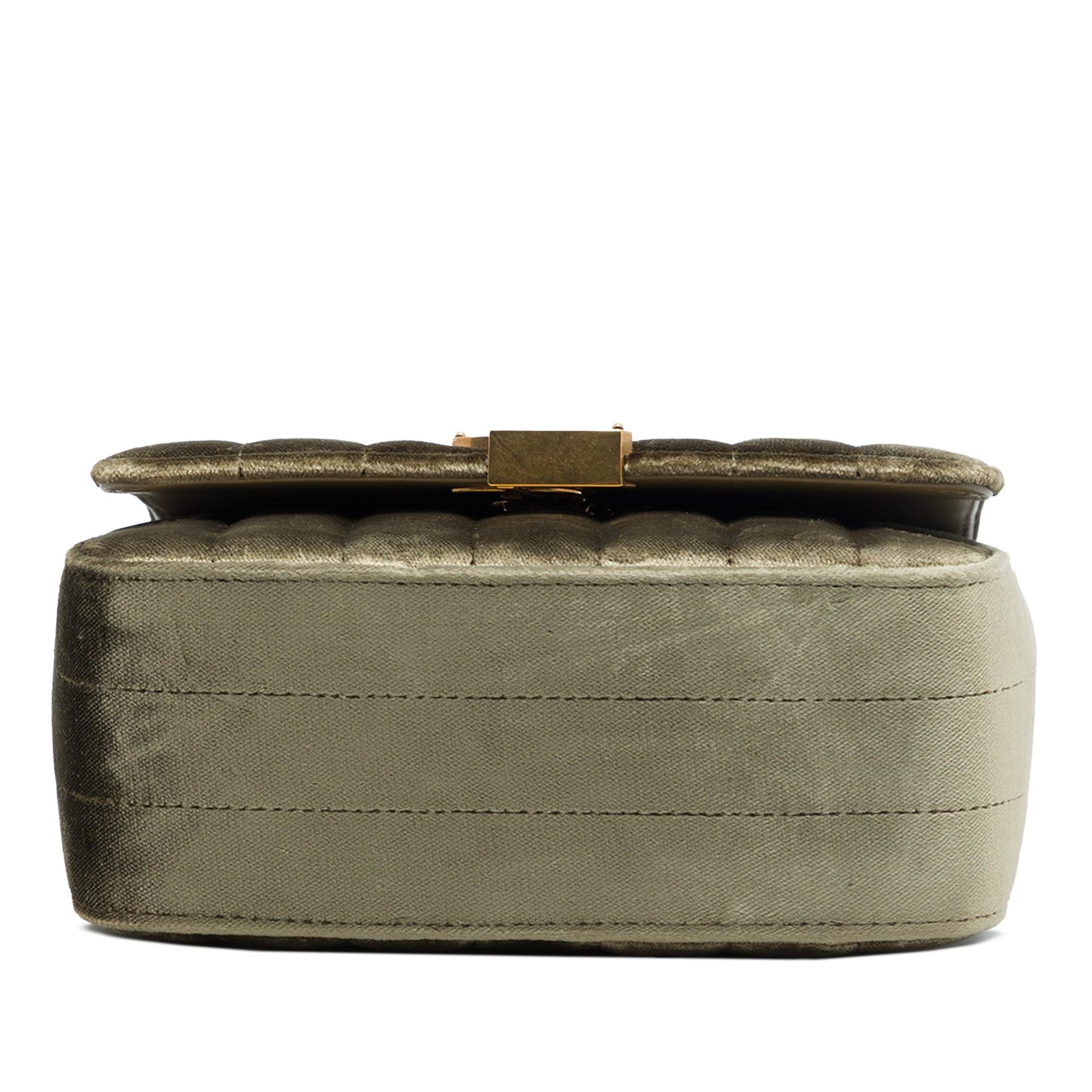 Saint Laurent Small Velvet Monogram Vicky Chain Bag