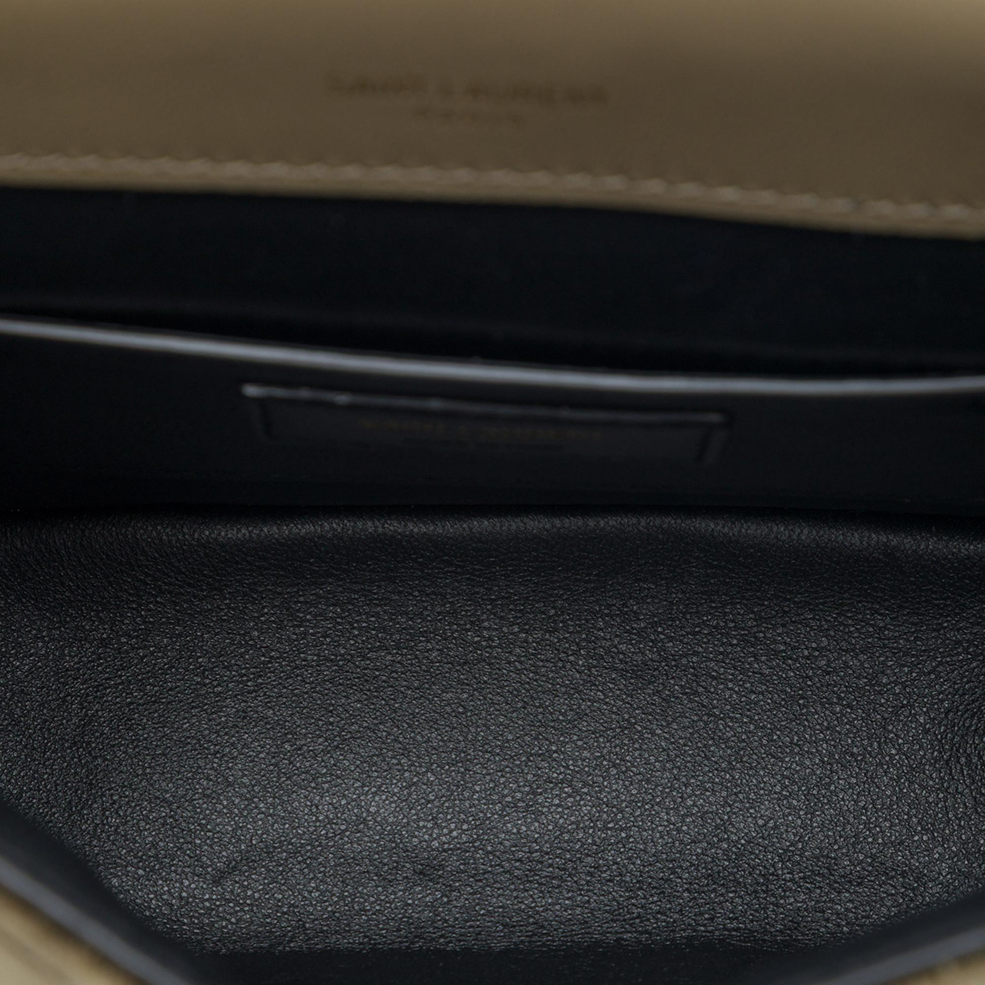 Saint Laurent Small Velvet Monogram Vicky Chain Bag