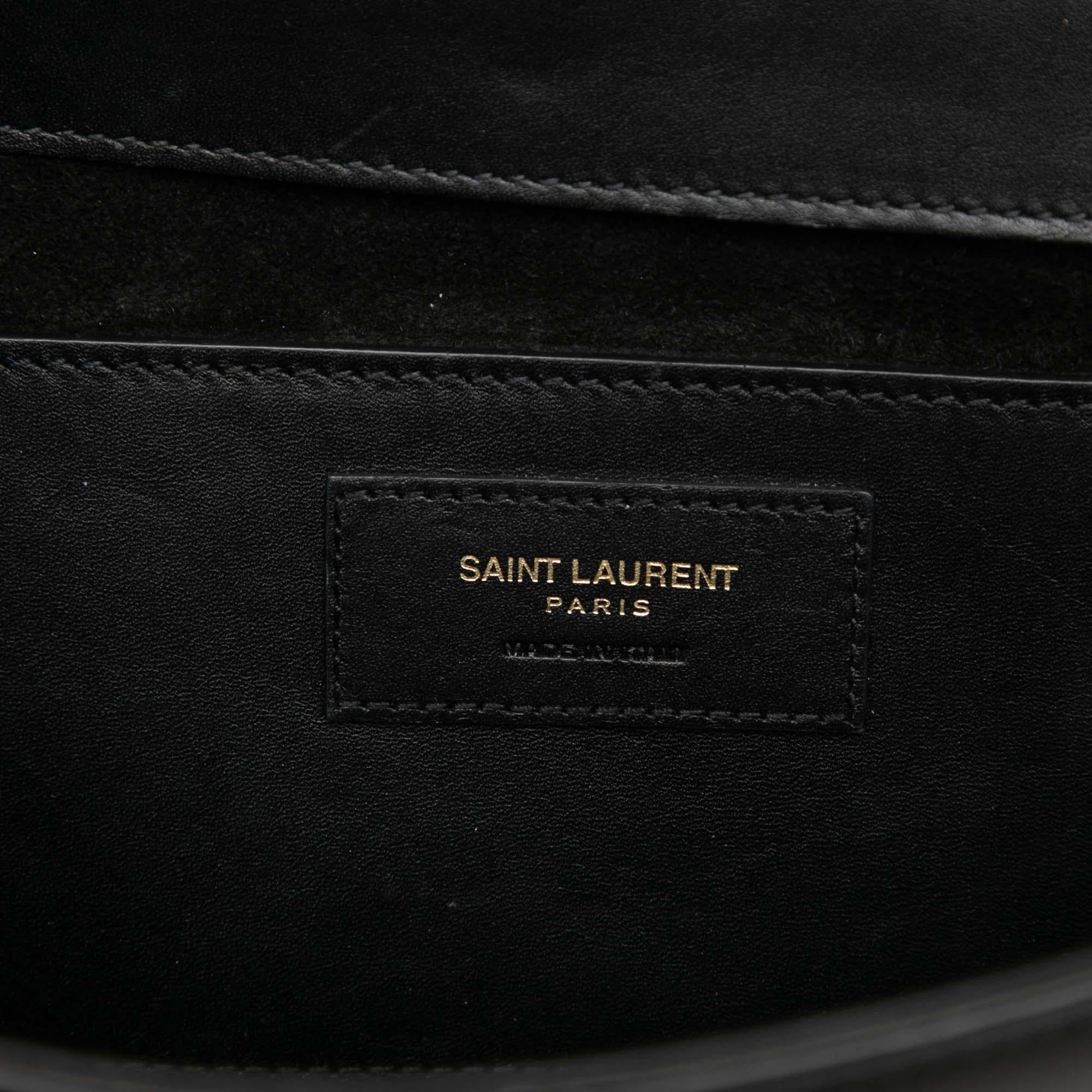 Saint Laurent Smooth Calfskin Cassandre Tassel Clutch