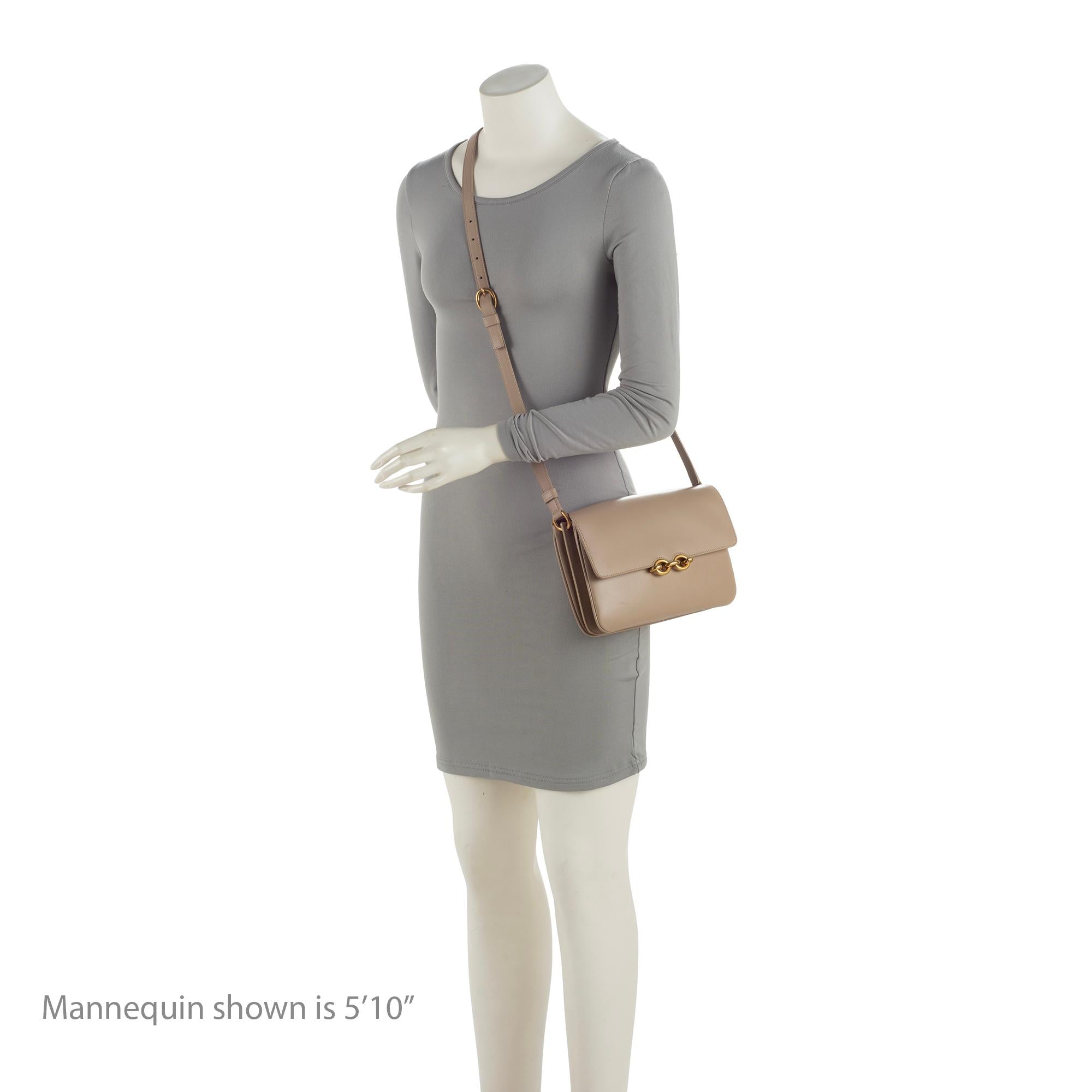 Saint Laurent Smooth Calfskin Le Maillon Shoulder Bag (SHF-ykAnZ1)