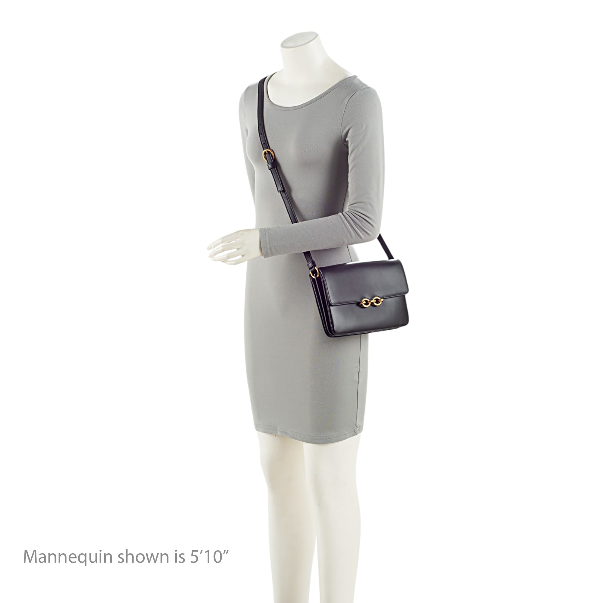 Saint Laurent Smooth Calfskin Le Maillon Shoulder Bag