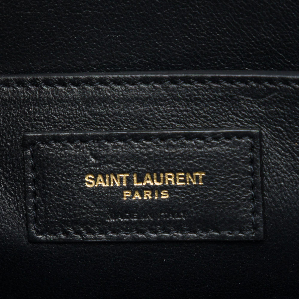 Saint Laurent Smooth Calfskin Manhattan Clutch with Chain