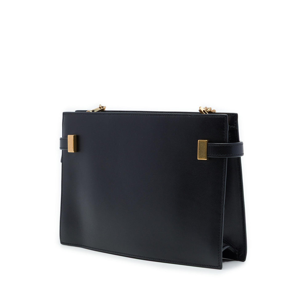 Saint Laurent Smooth Calfskin Manhattan Clutch with Chain