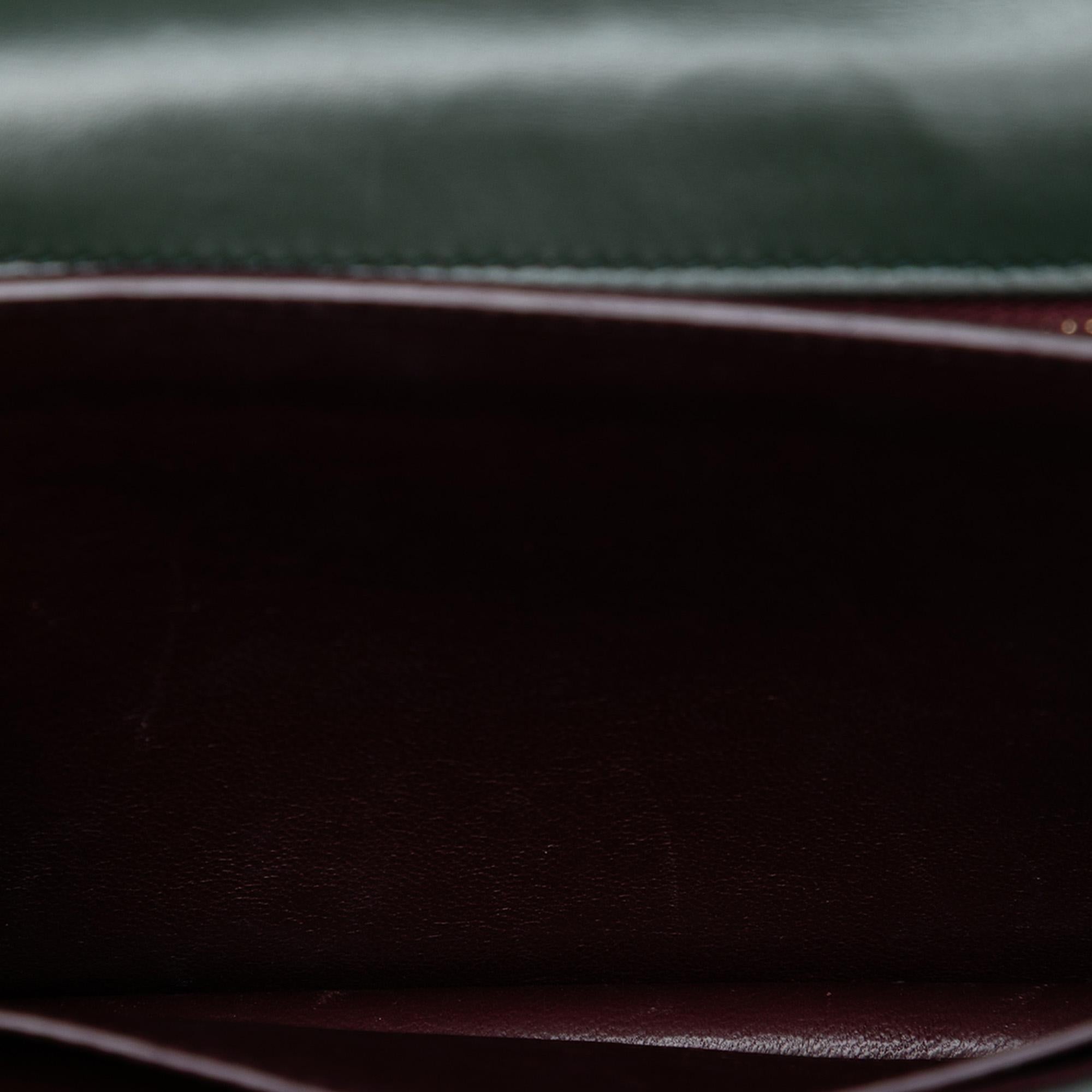 Saint Laurent Smooth Calfskin Monogram Cassandra Clasp Bag
