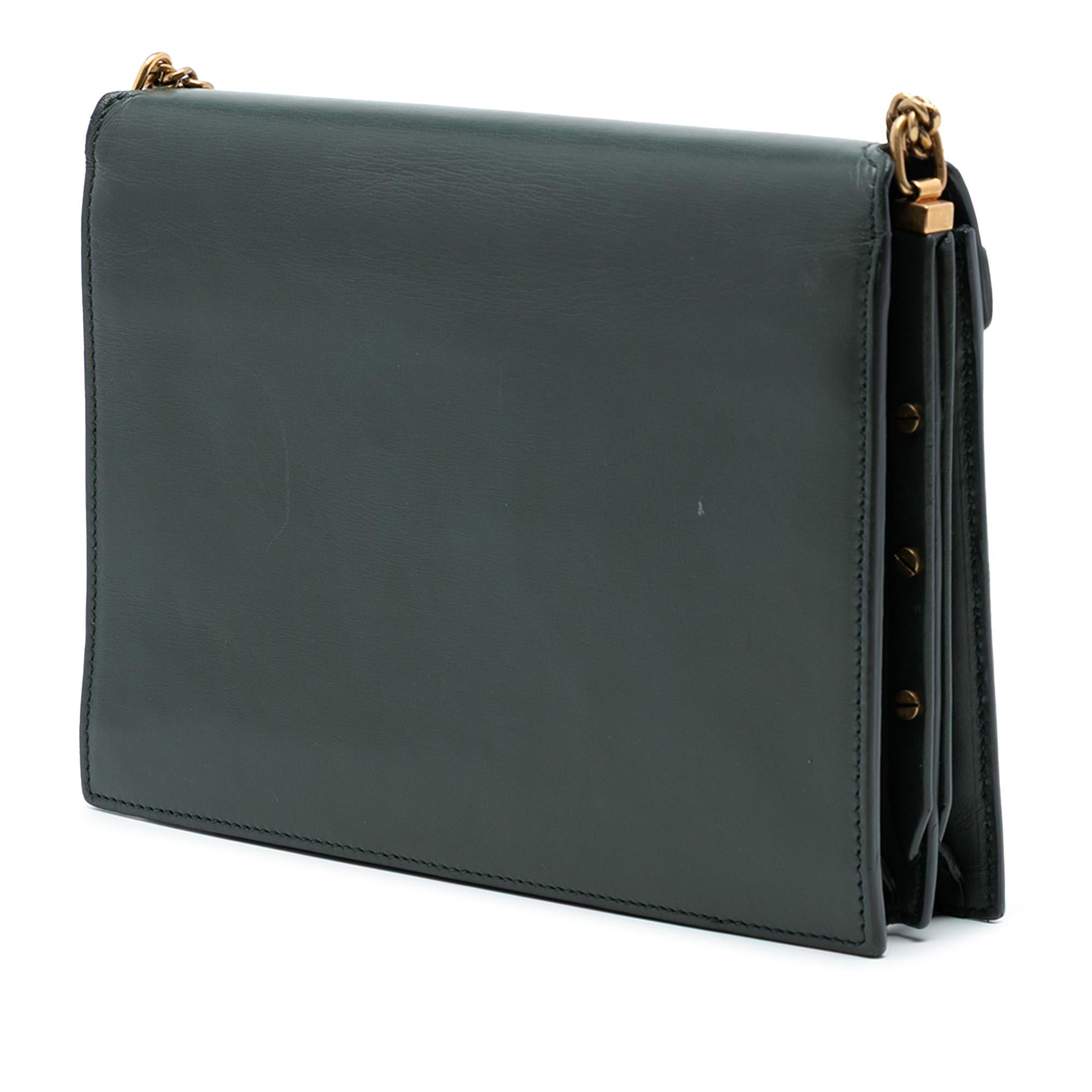 Saint Laurent Smooth Calfskin Monogram Cassandra Clasp Bag
