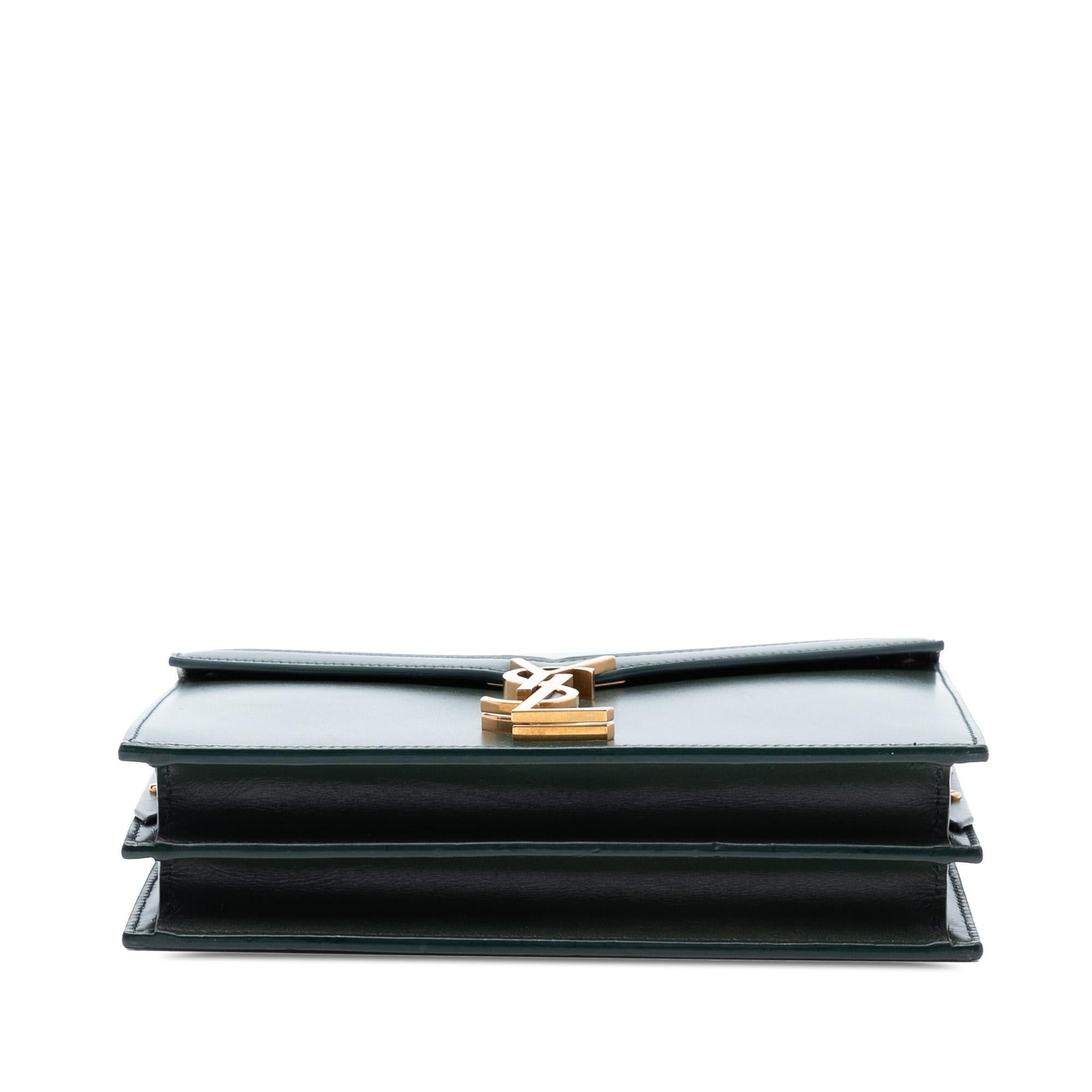Saint Laurent Smooth Calfskin Monogram Cassandra Clasp Bag