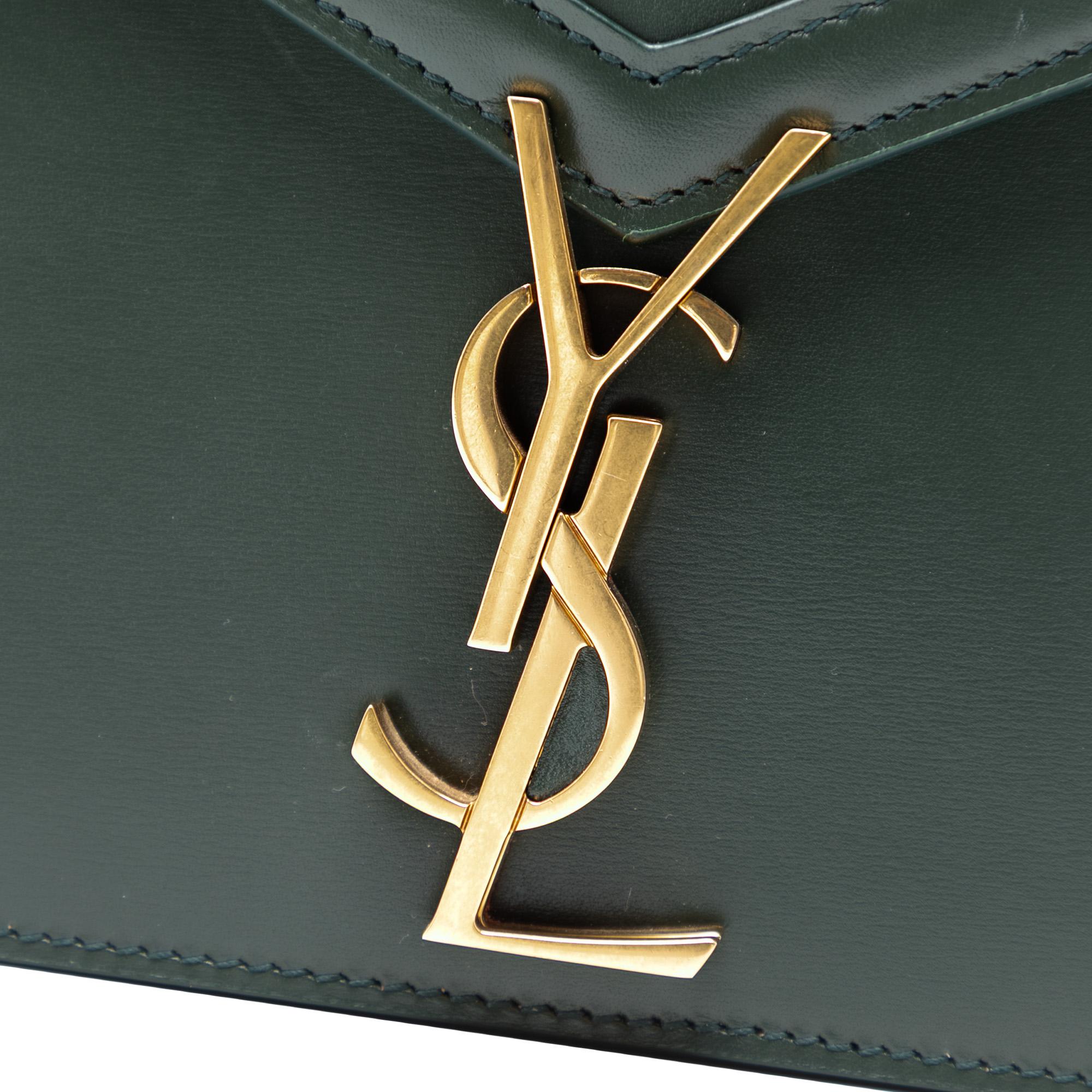 Saint Laurent Smooth Calfskin Monogram Cassandra Clasp Bag