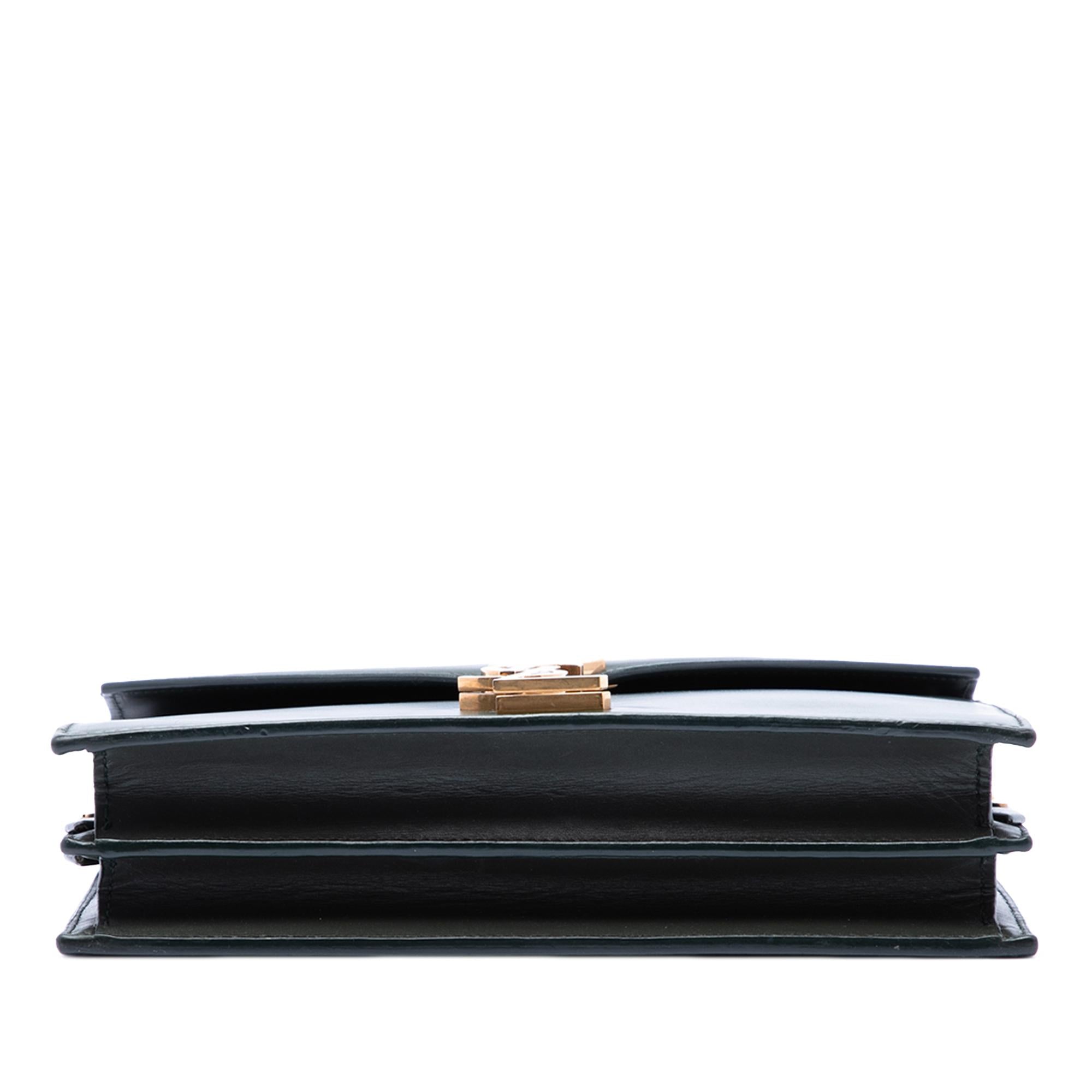 Saint Laurent Smooth Calfskin Monogram Cassandra Clasp Bag