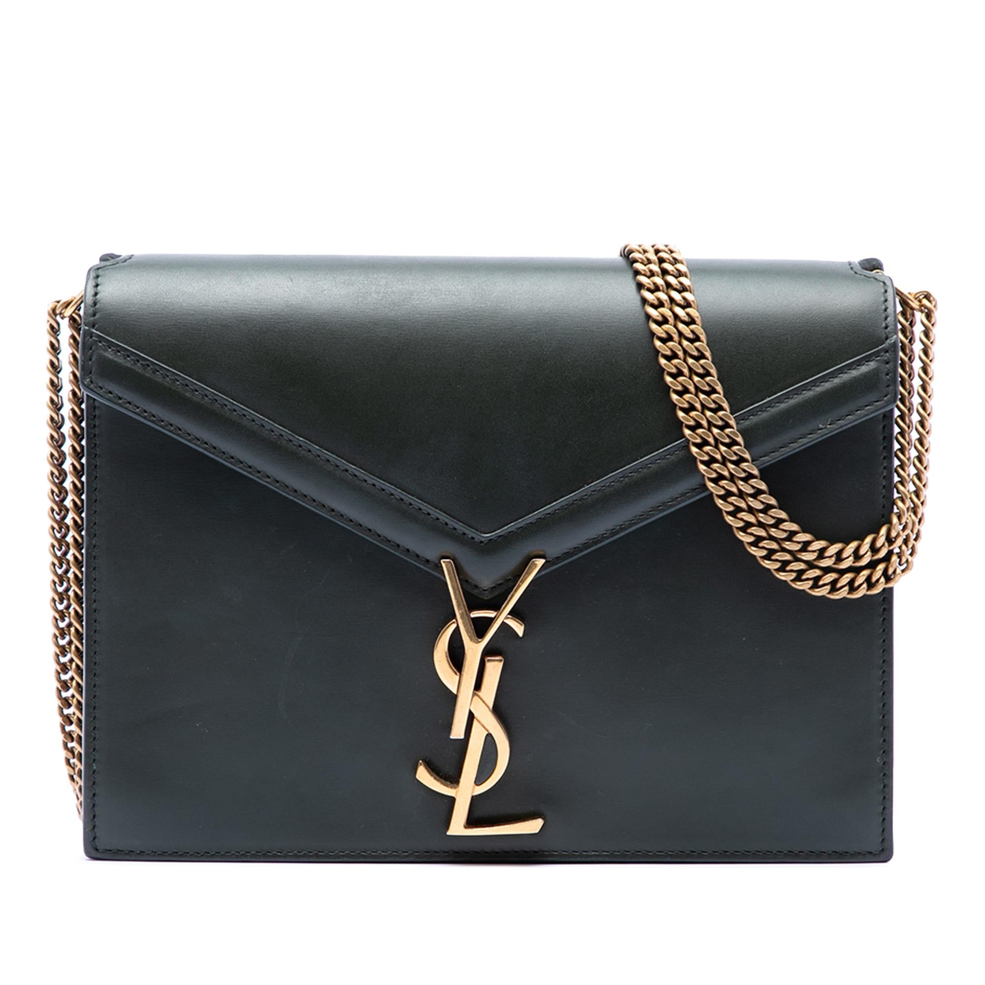 Saint Laurent Smooth Calfskin Monogram Cassandra Clasp Bag
