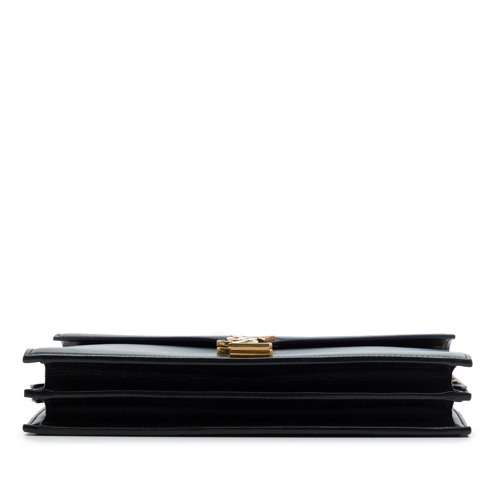 Saint Laurent Smooth Calfskin Monogram Cassandra Clasp Bag