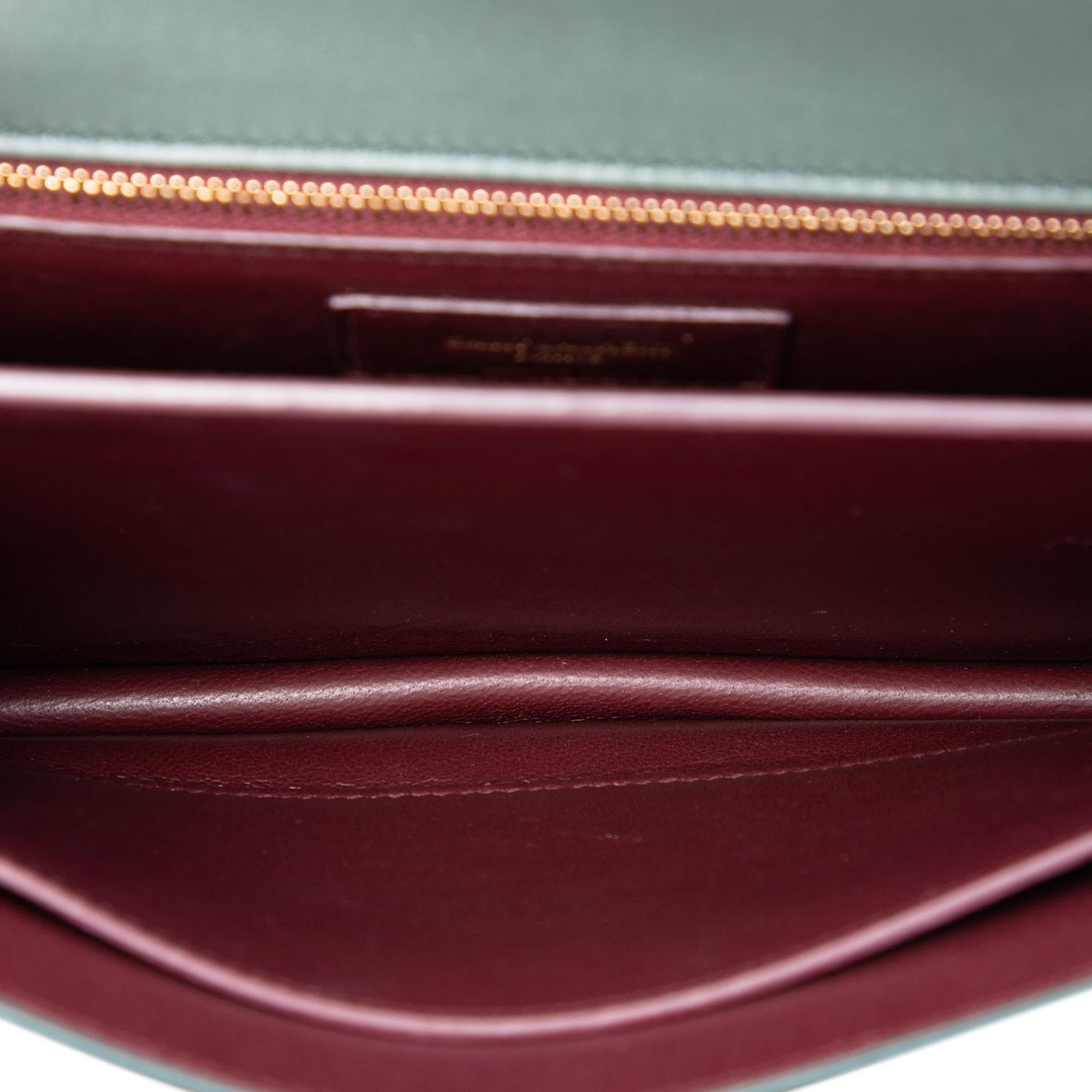 Saint Laurent Smooth Calfskin Monogram Cassandra Clasp Bag