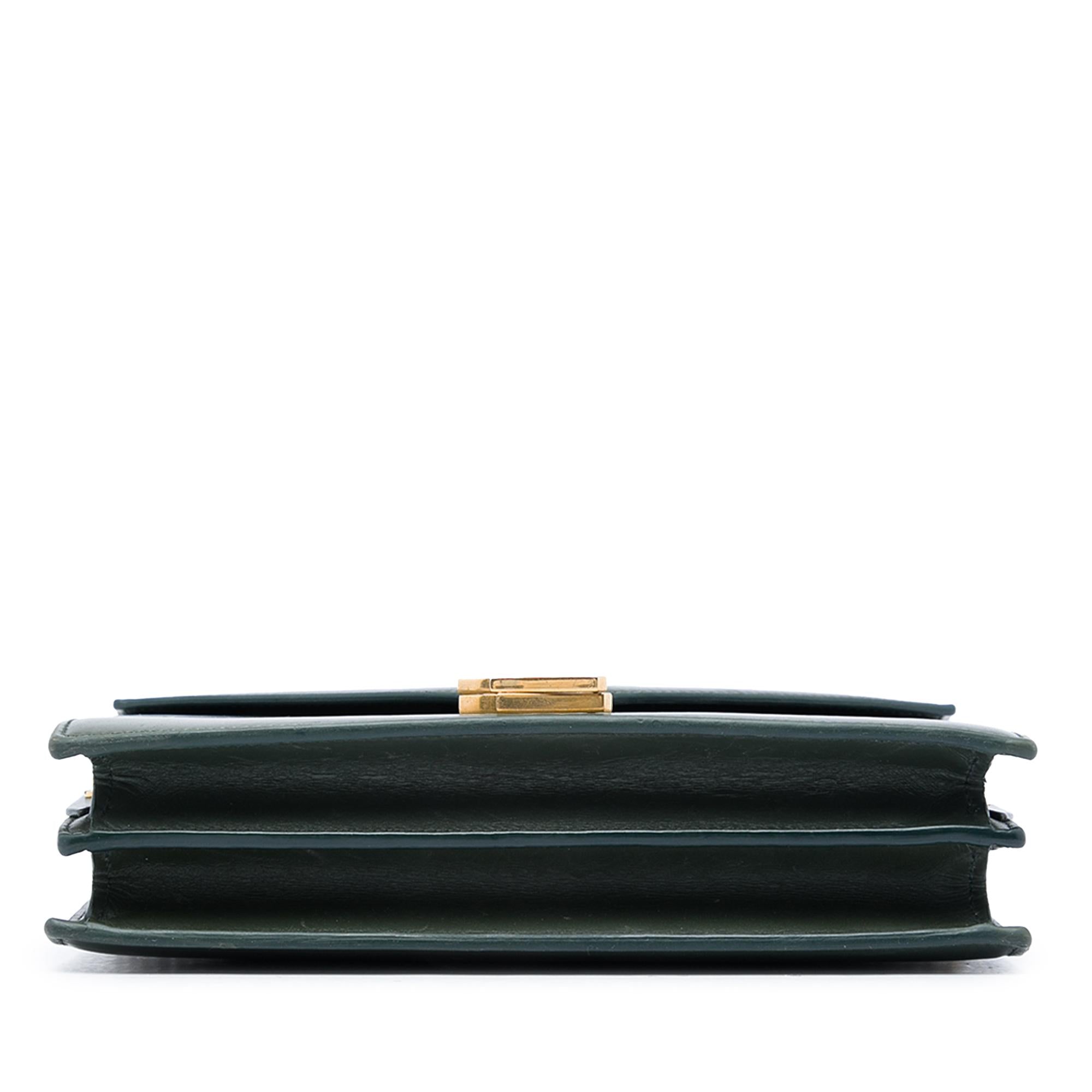 Saint Laurent Smooth Calfskin Monogram Cassandra Clasp Bag