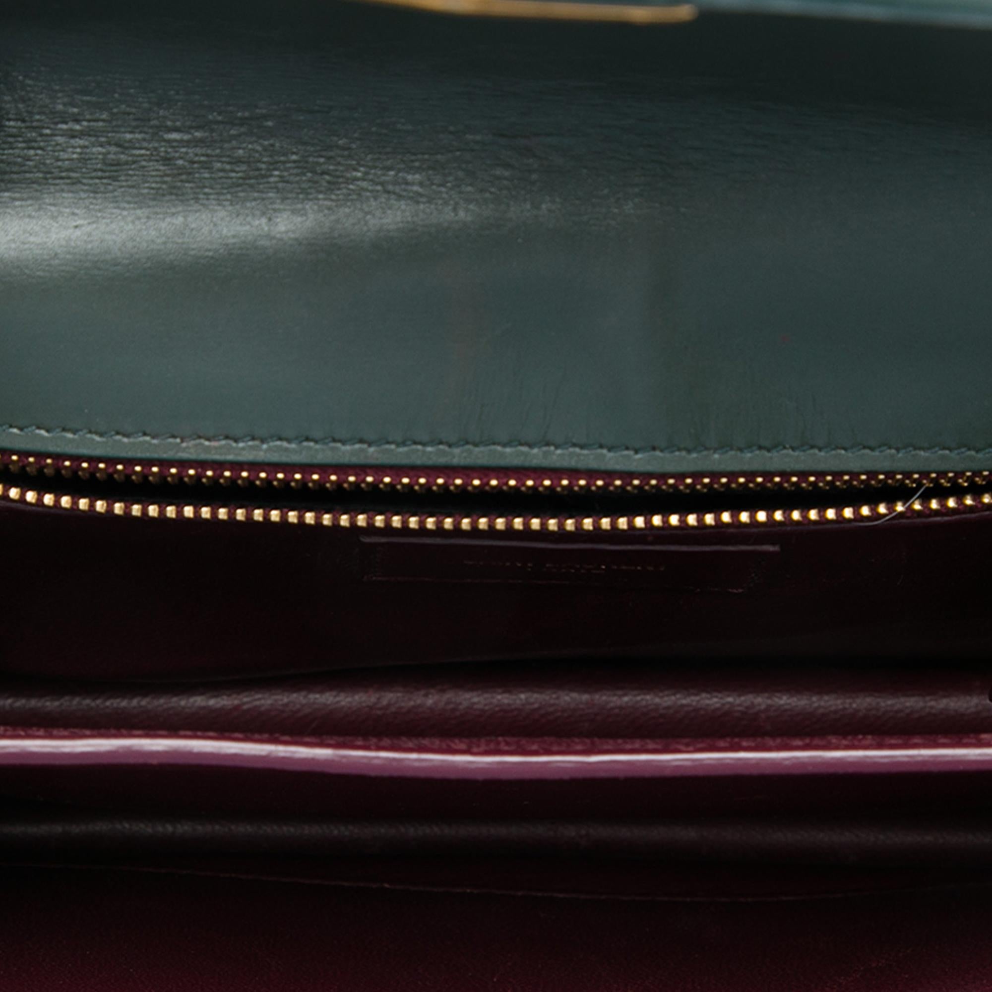 Saint Laurent Smooth Calfskin Monogram Cassandra Clasp Bag