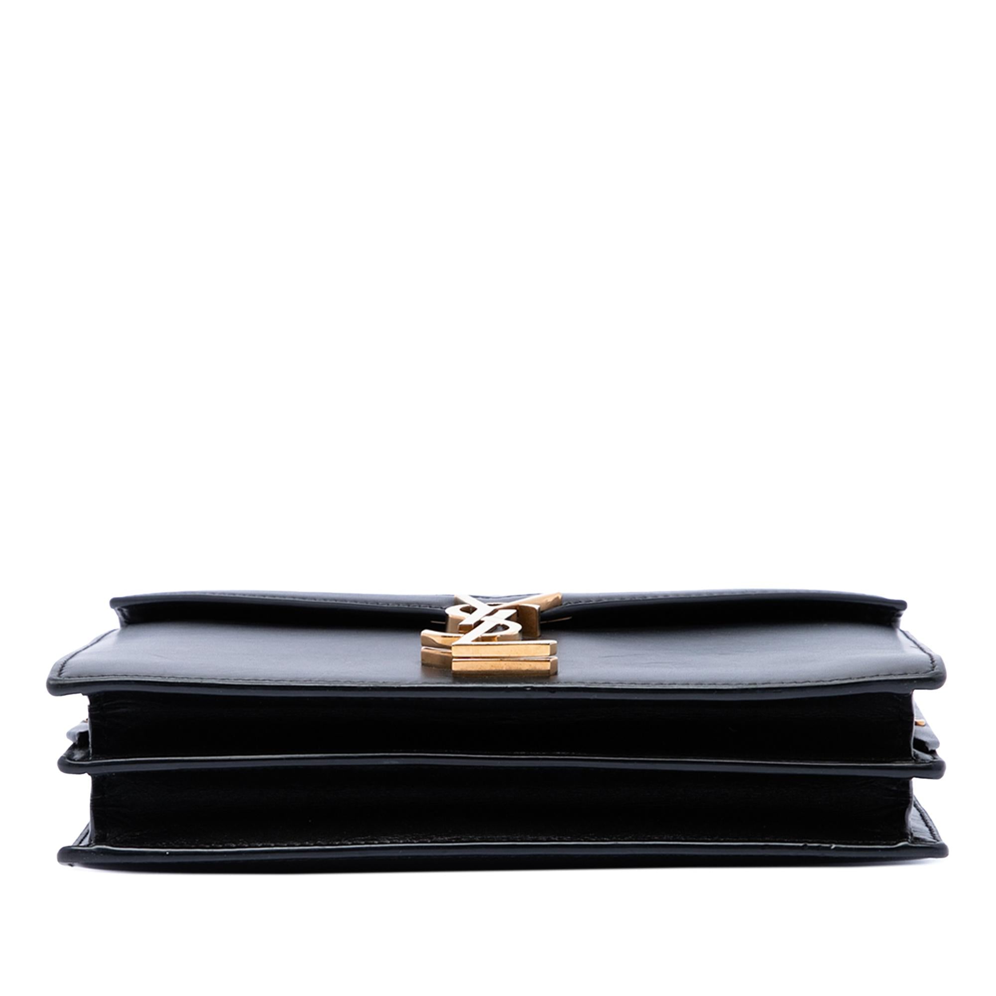 Saint Laurent Smooth Calfskin Monogram Cassandra Clasp Bag